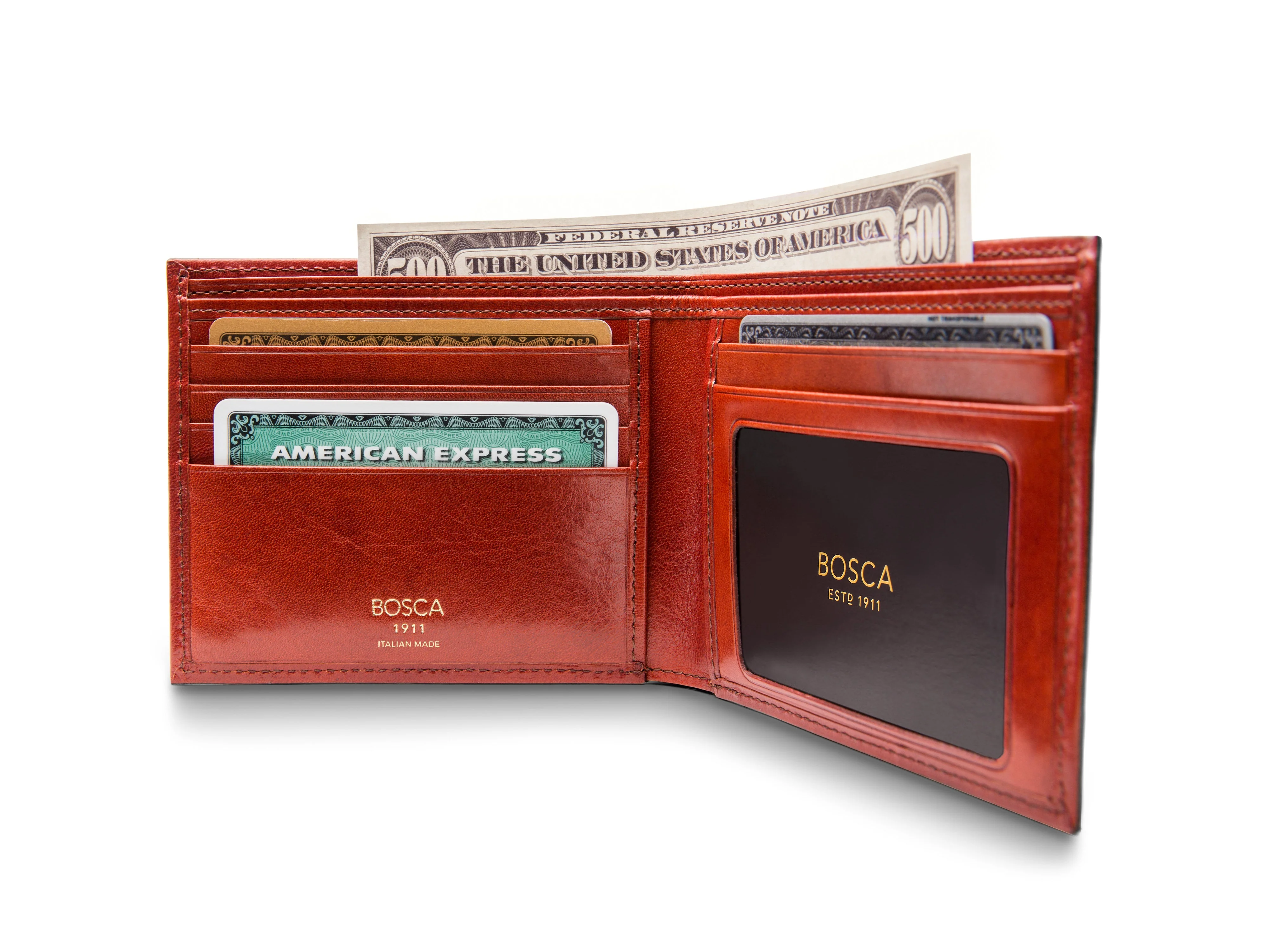 Old Leather Italia Executive I.D. Wallet - Image 11