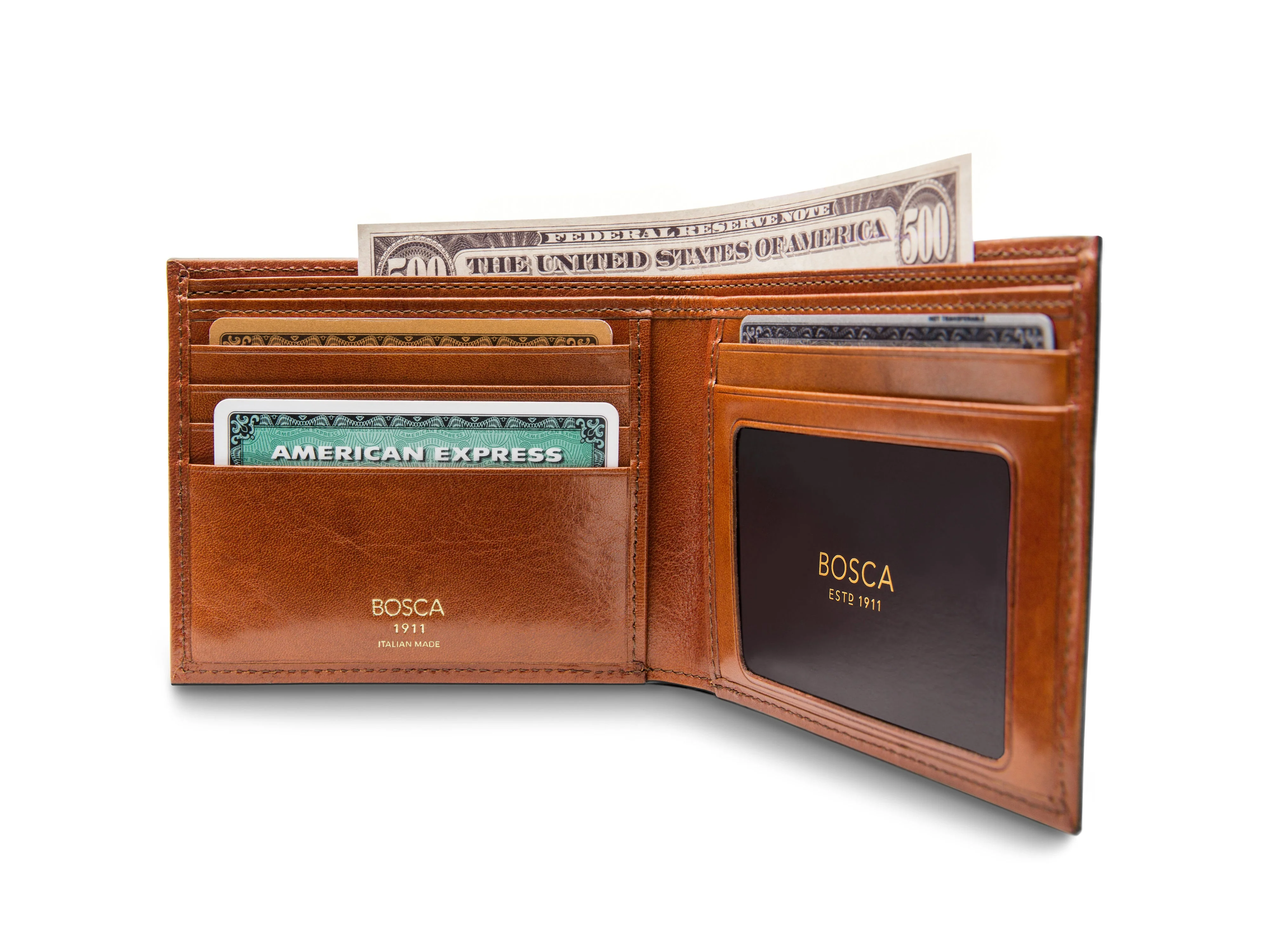 Old Leather Italia Executive I.D. Wallet - Image 5