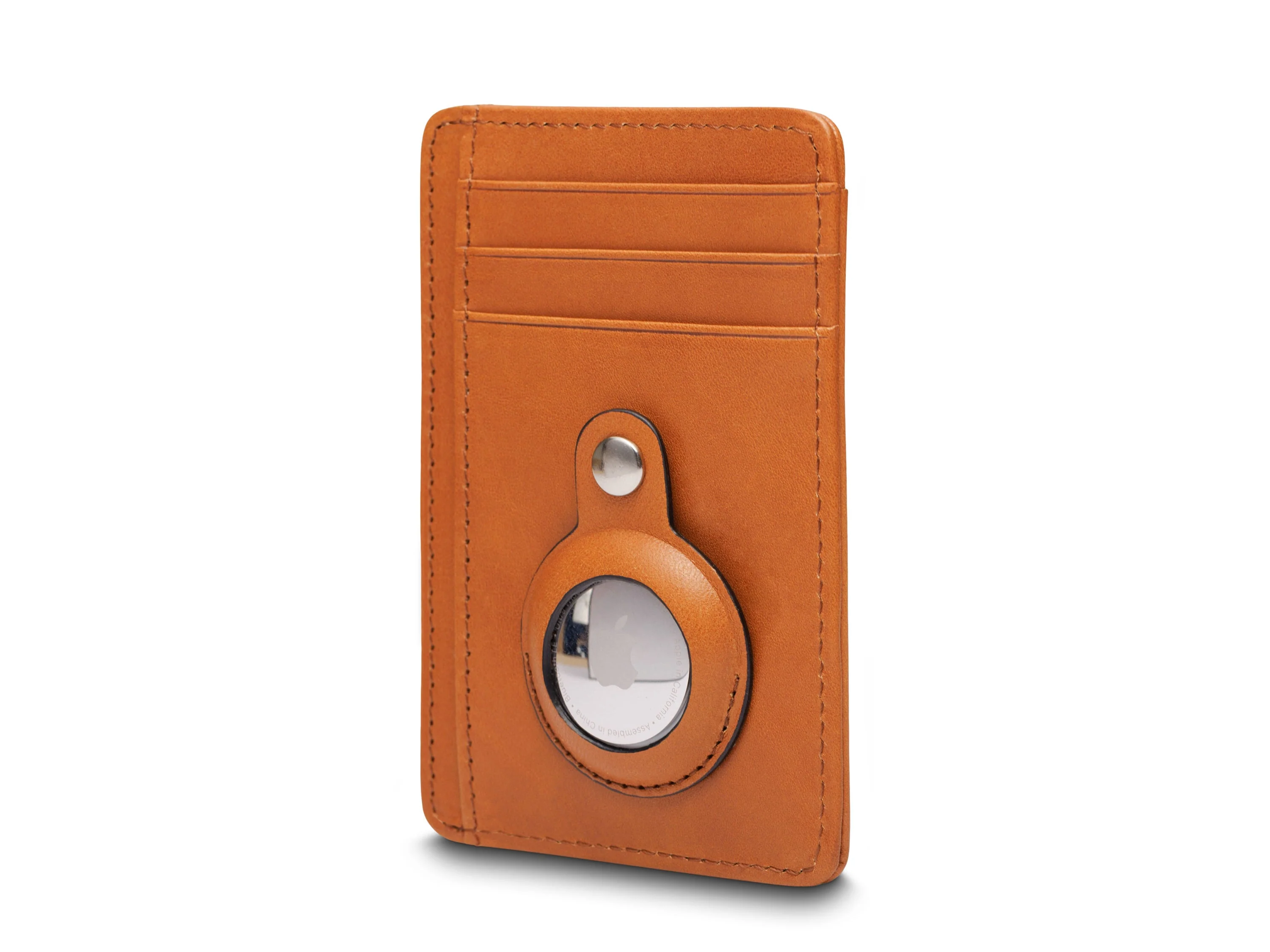 Old Leather AirTag 7 Pocket I.D. Card Case - Image 3