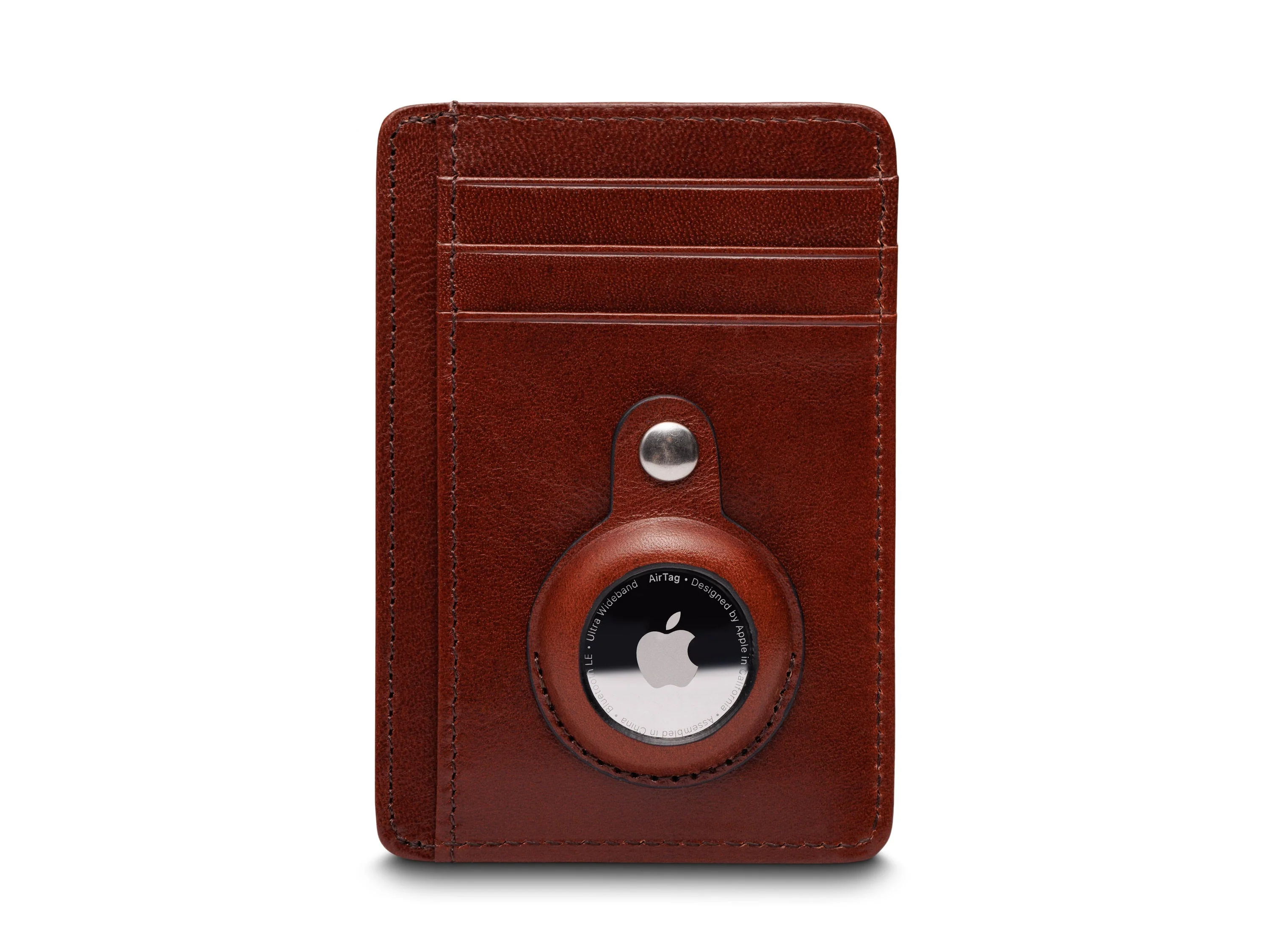 Old Leather AirTag 7 Pocket I.D. Card Case - Image 6