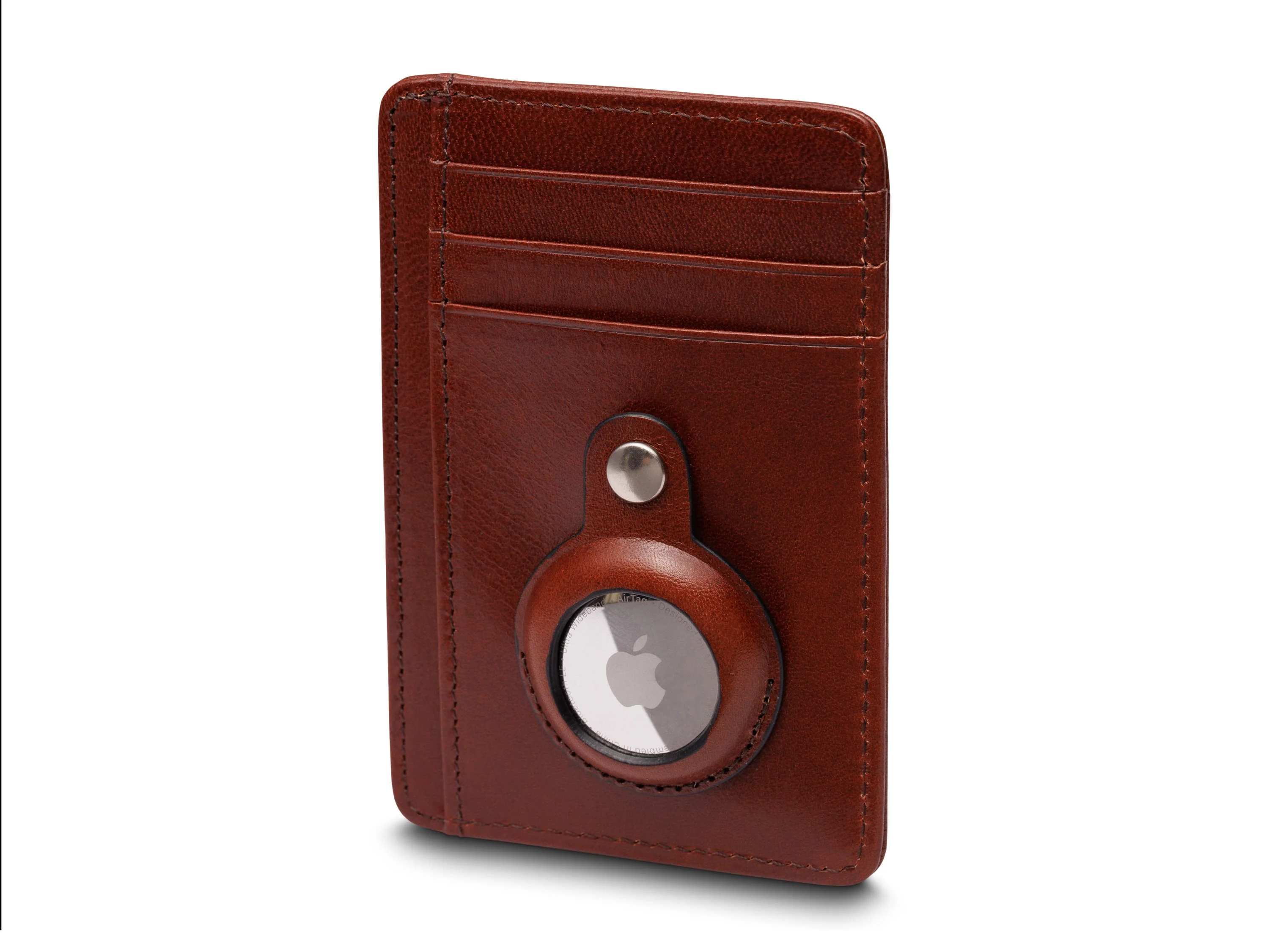 Old Leather AirTag 7 Pocket I.D. Card Case - Image 7