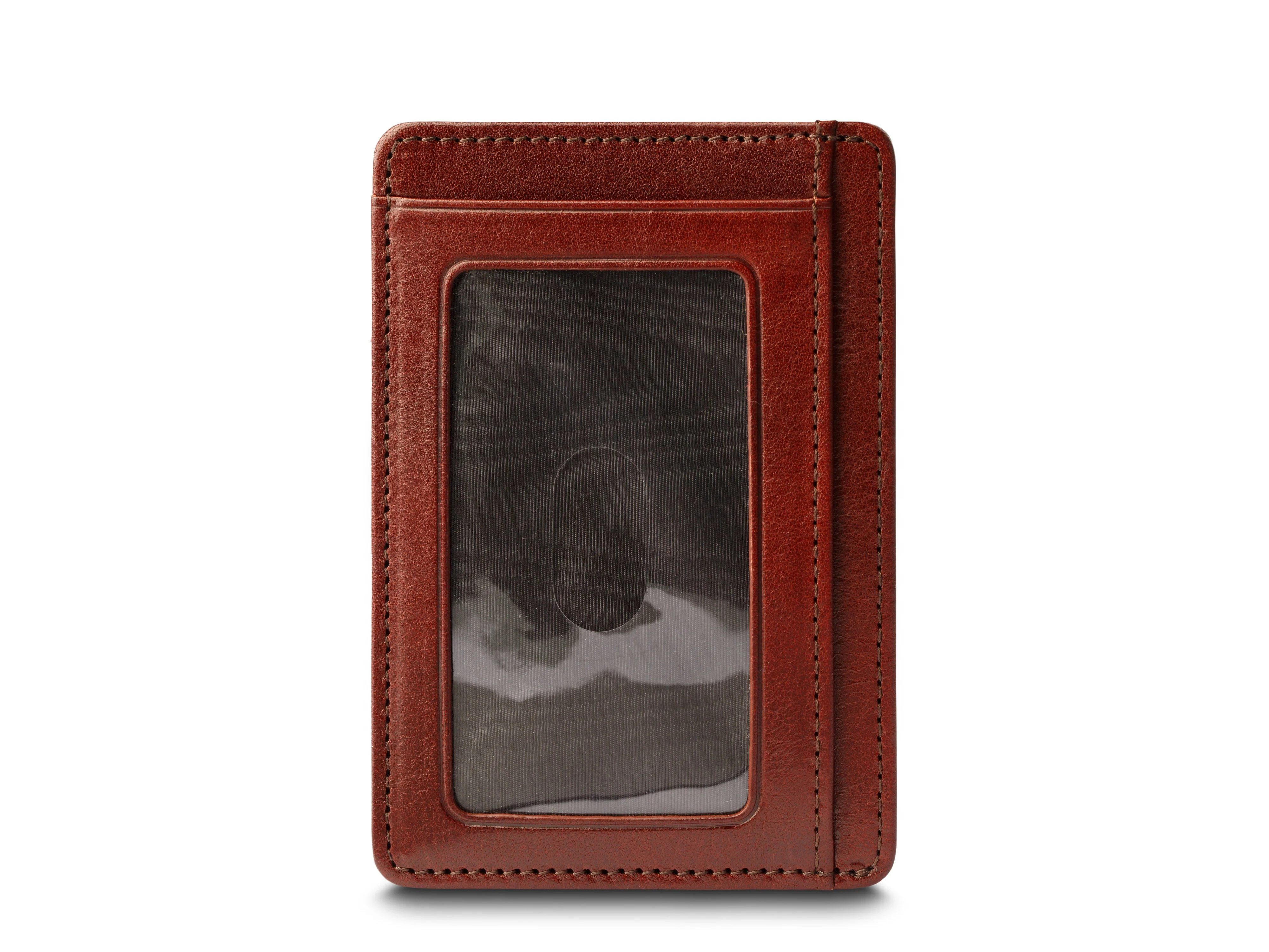 Old Leather 7 Pocket I.D. Card Case -RFID - Image 12