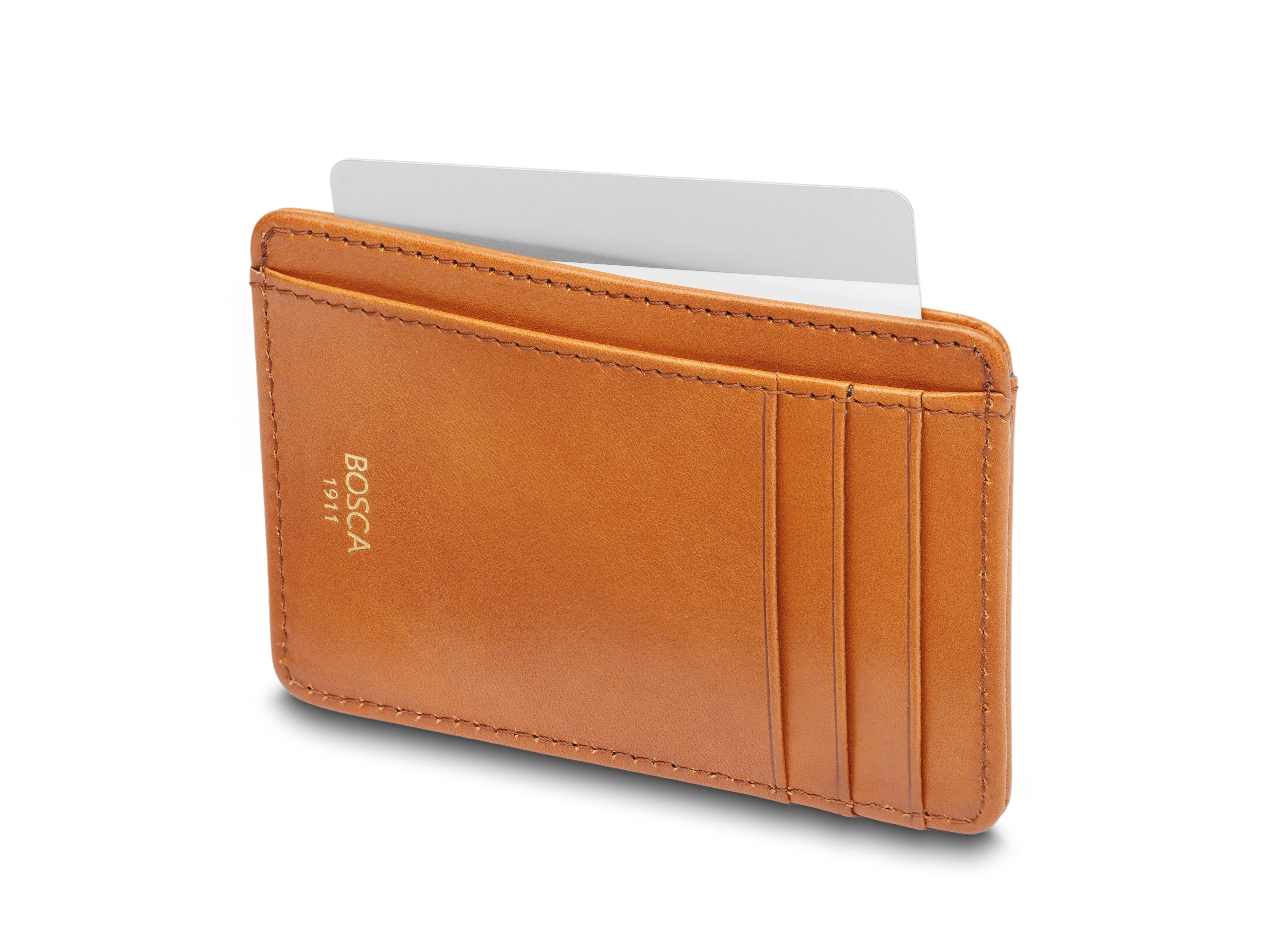 Old Leather 7 Pocket I.D. Card Case -RFID - Image 4