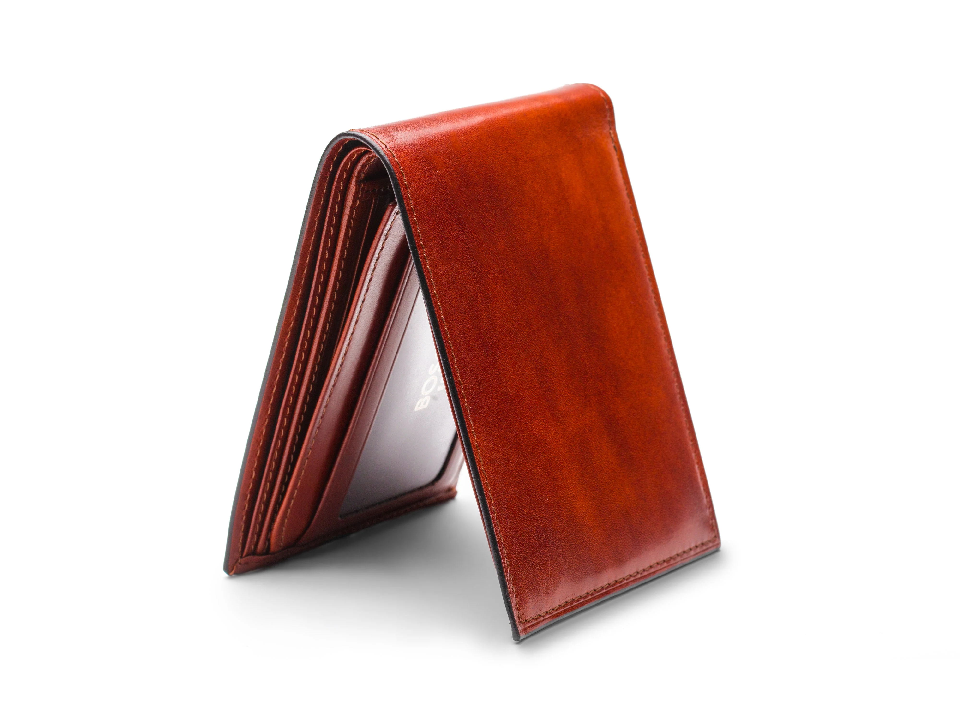 Old Leather Bifold With Card / I.D. Flap - Image 10