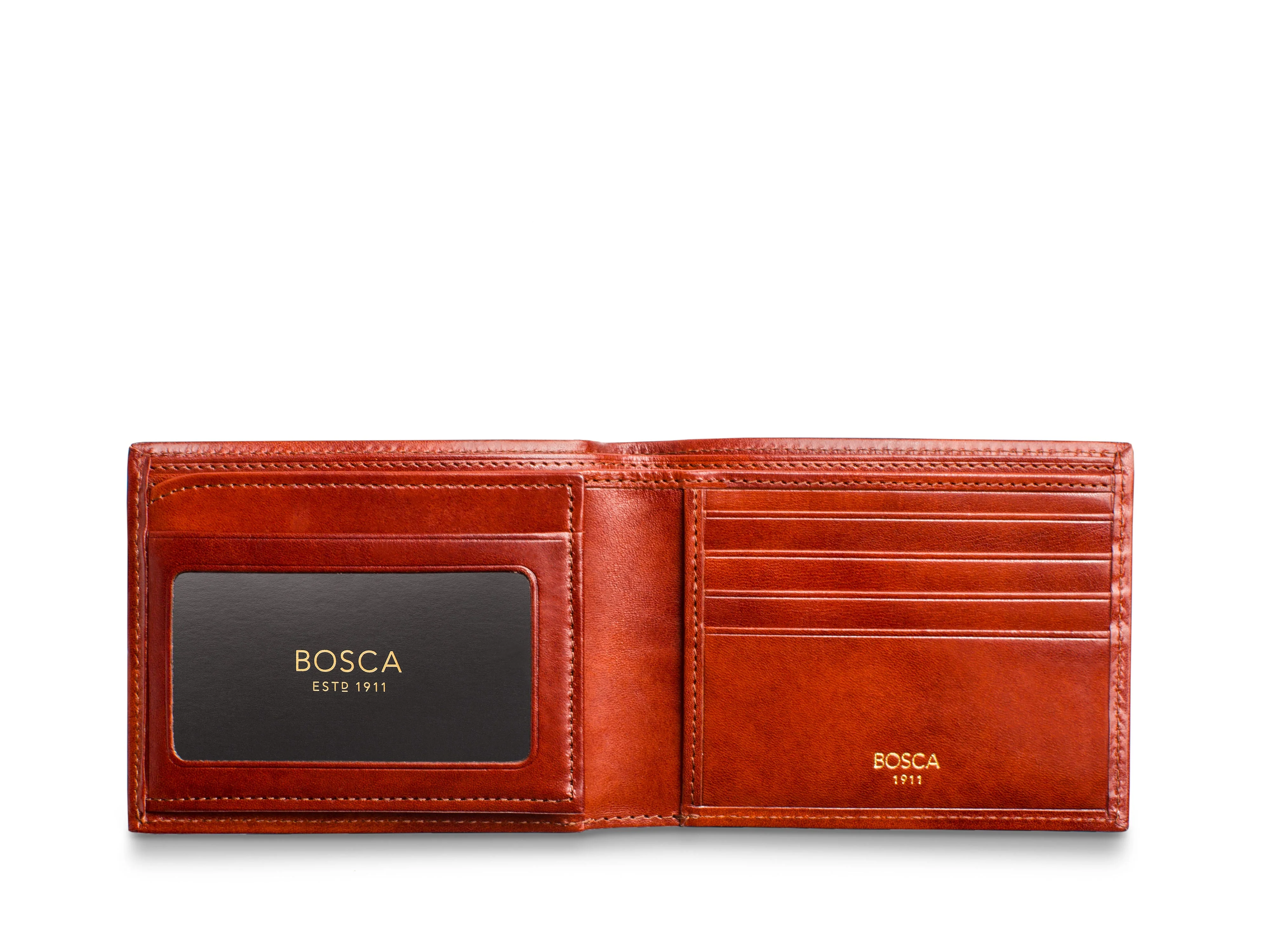 Old Leather Bifold With Card / I.D. Flap - Image 13