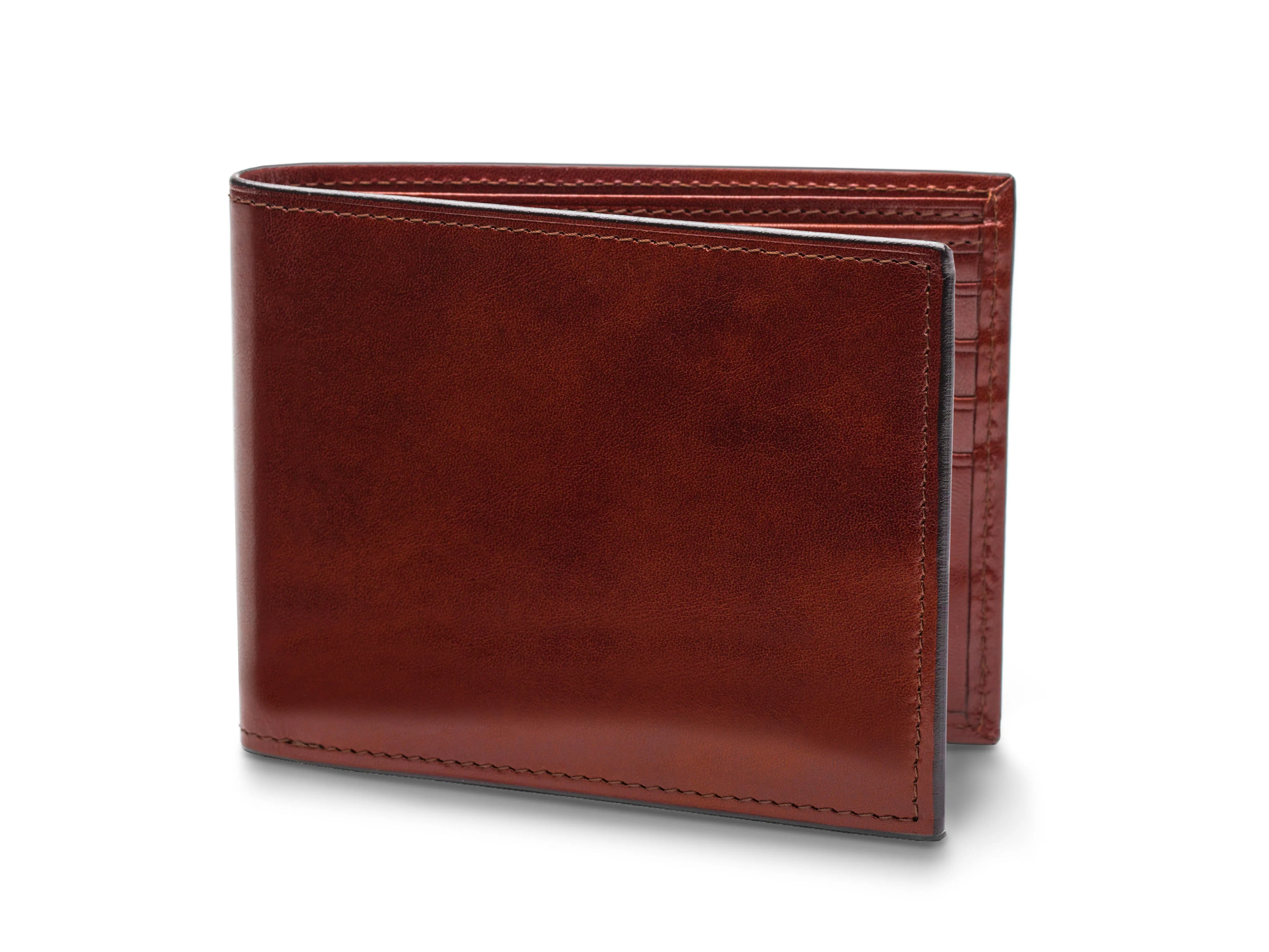 Old Leather Bifold With Card / I.D. Flap - Image 17
