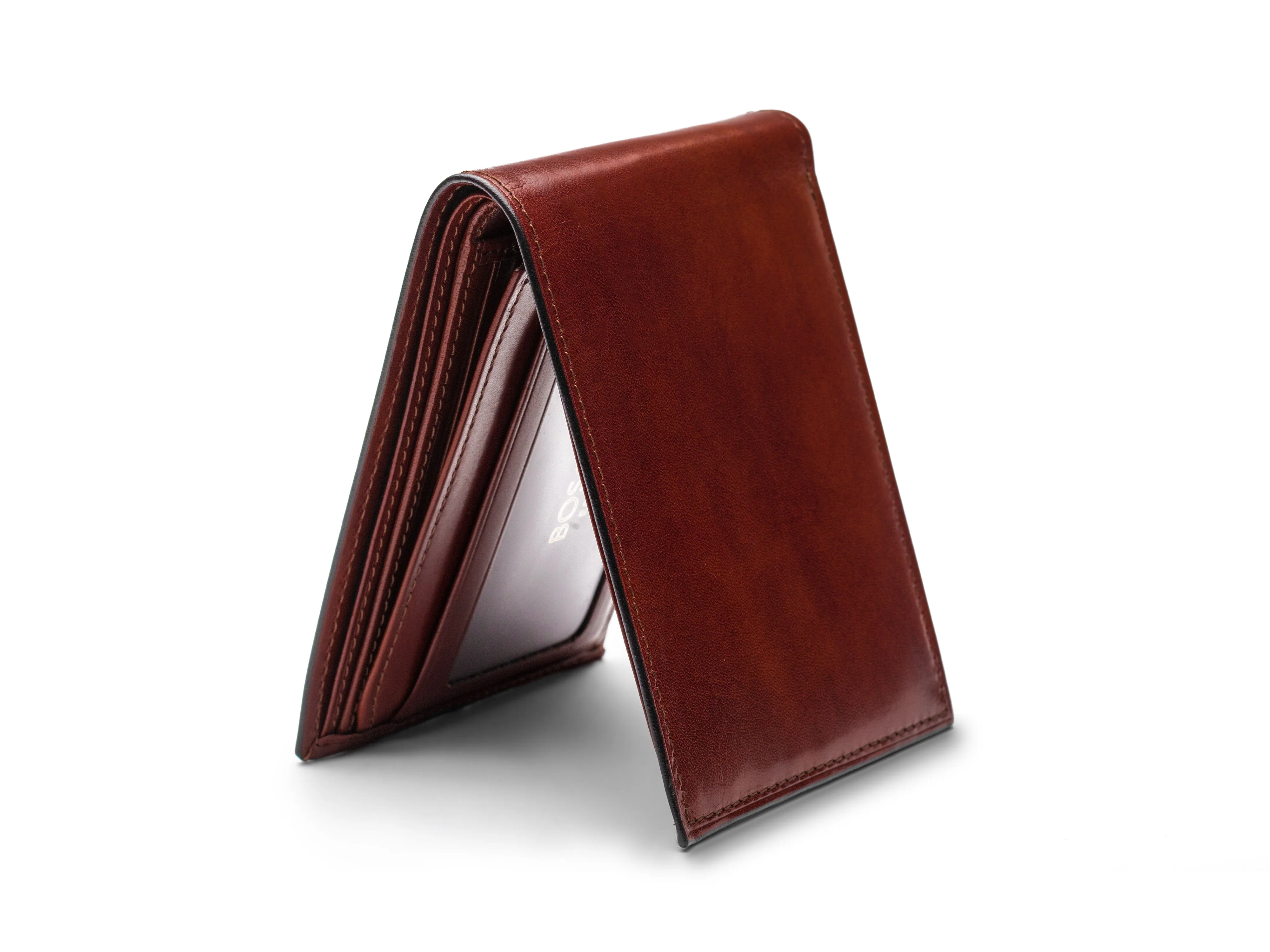 Old Leather Bifold With Card / I.D. Flap - Image 18