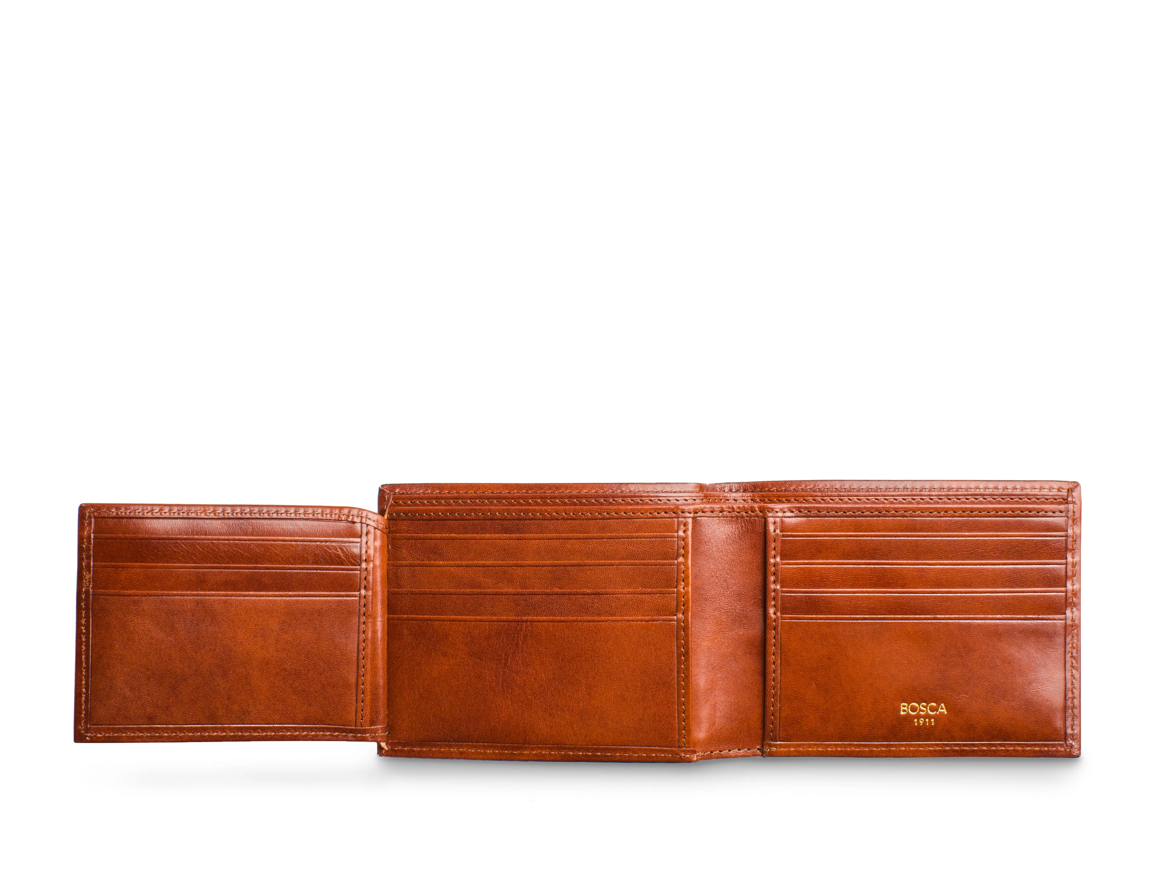 Old Leather Bifold With Card / I.D. Flap - Image 6