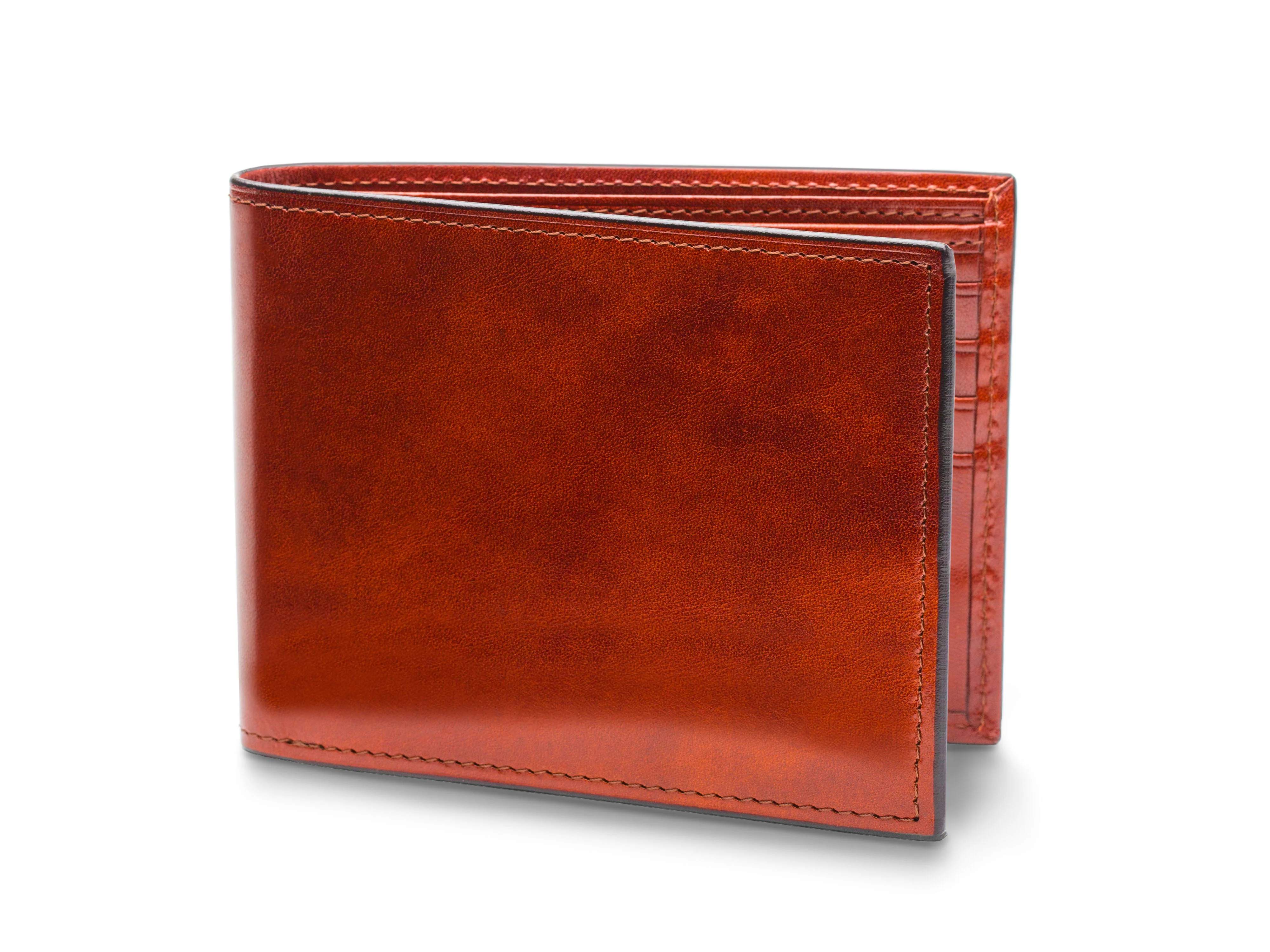 Old Leather Bifold With Card / I.D. Flap - Image 9
