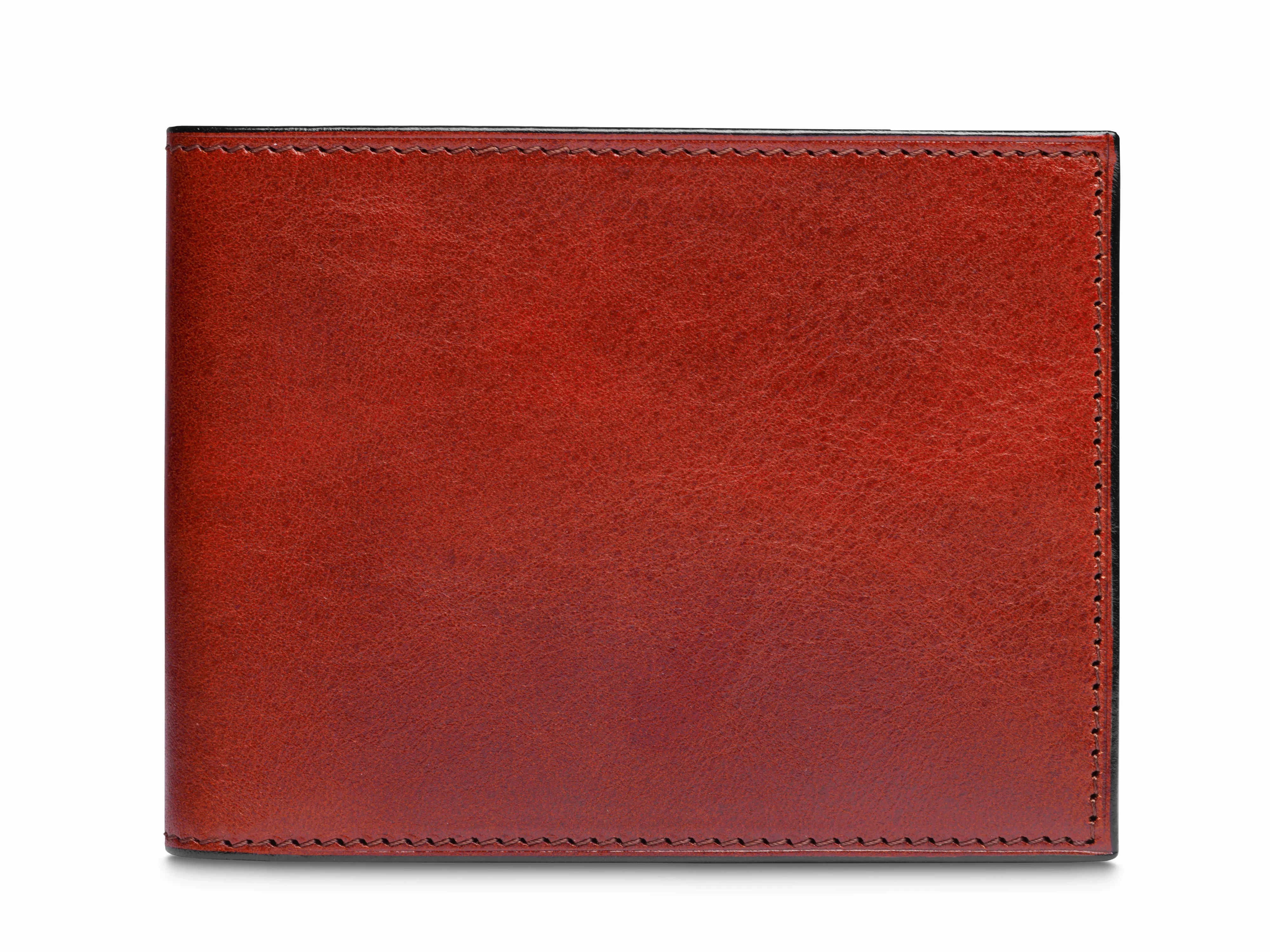 Contrast Old Leather Bifold w/ ID Flap - Image 8