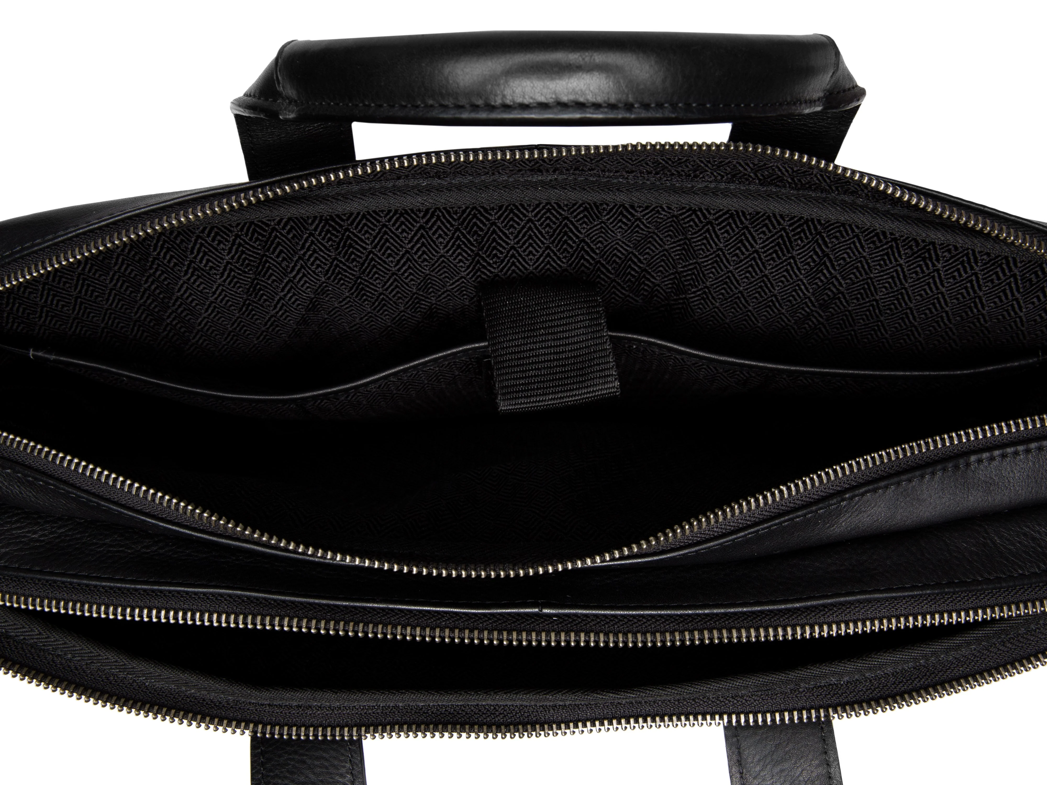 Nappa Soft Double Zip Brief Bag - Image 12