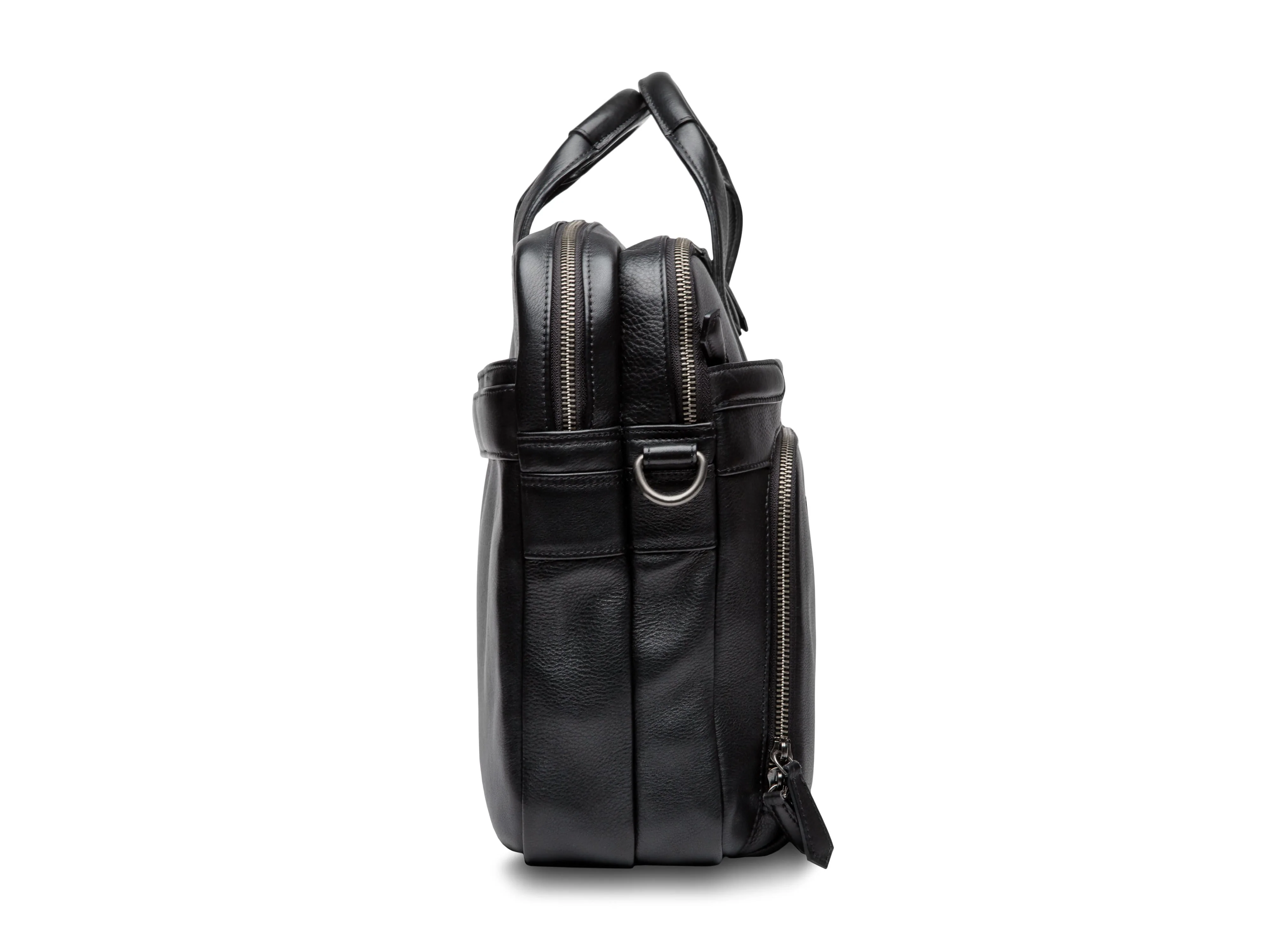 Nappa Soft Double Zip Brief Bag - Image 6