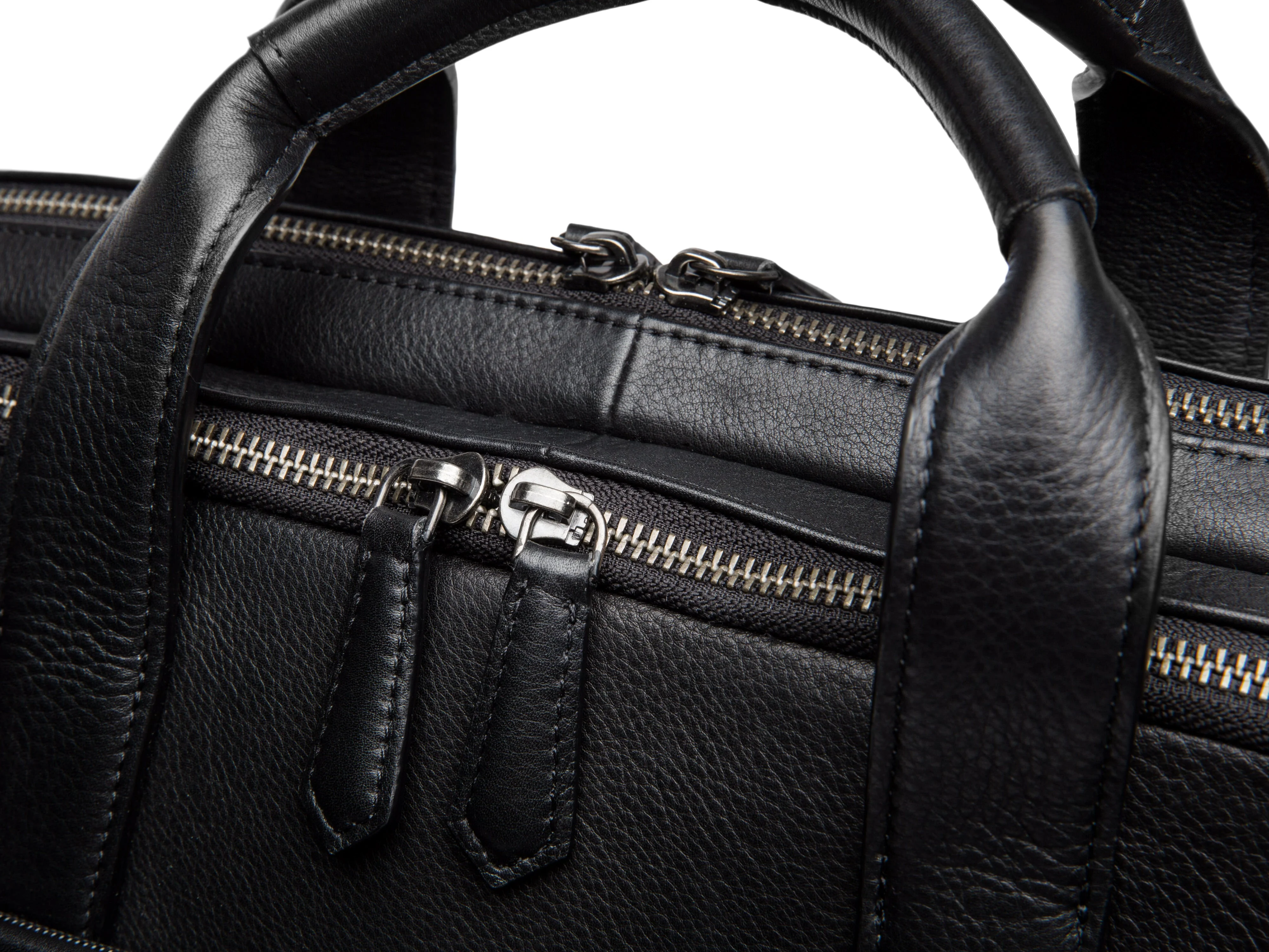 Nappa Soft Double Zip Brief Bag - Image 9