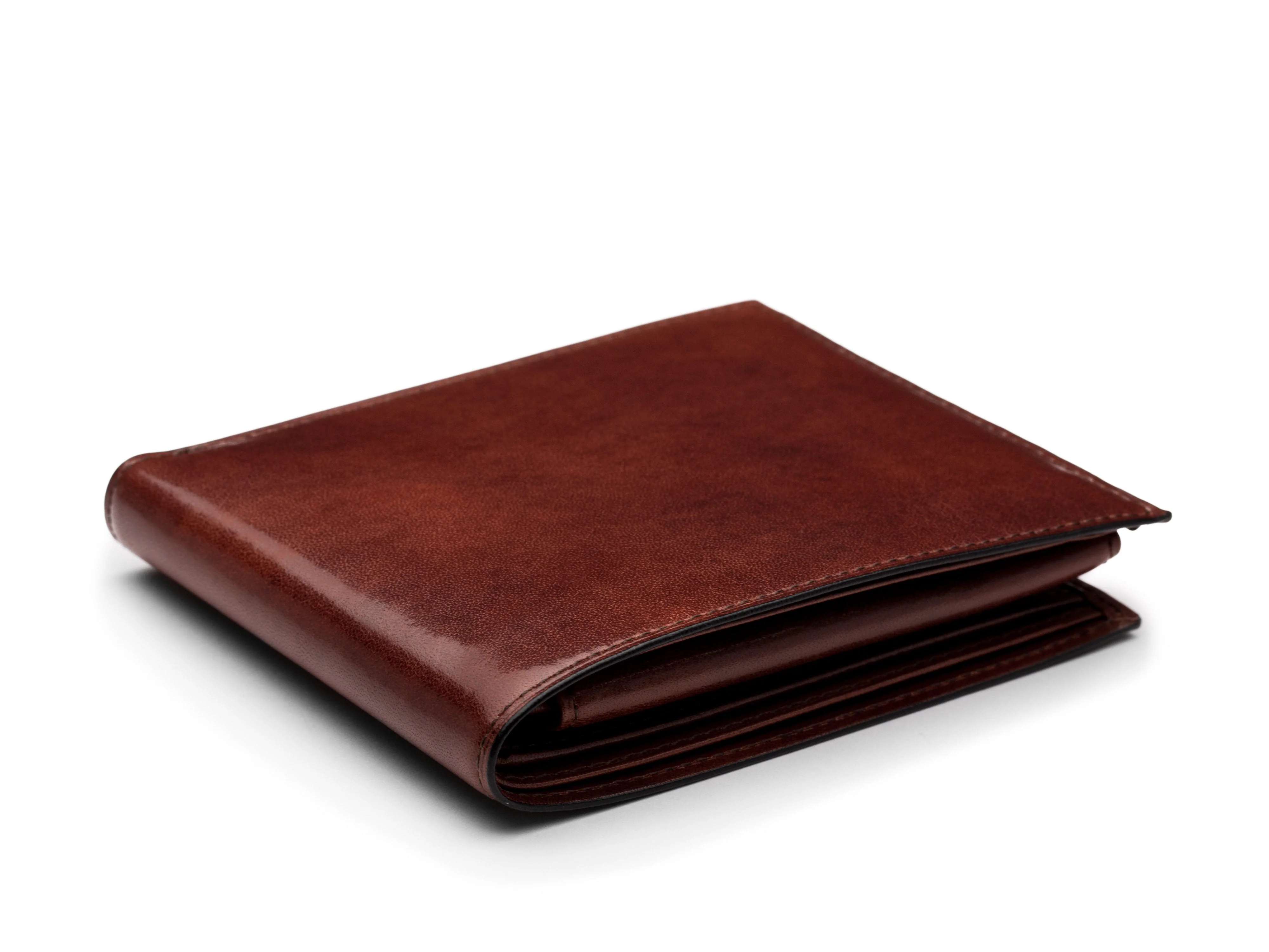 Old Leather Euro Credit Wallet w/ ID Passcase - Image 15