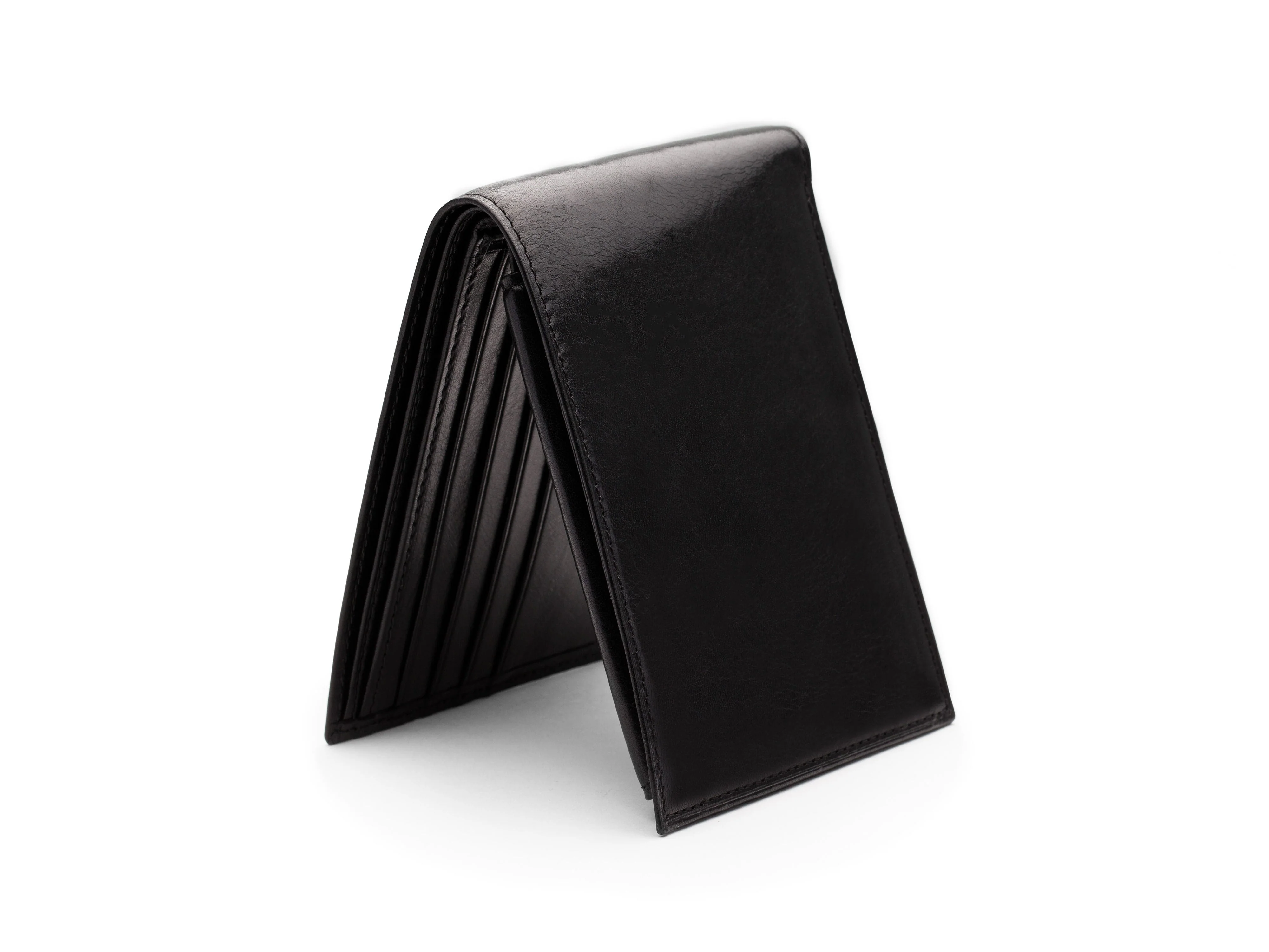 Old Leather Euro Credit Wallet w/ ID Passcase - Image 20