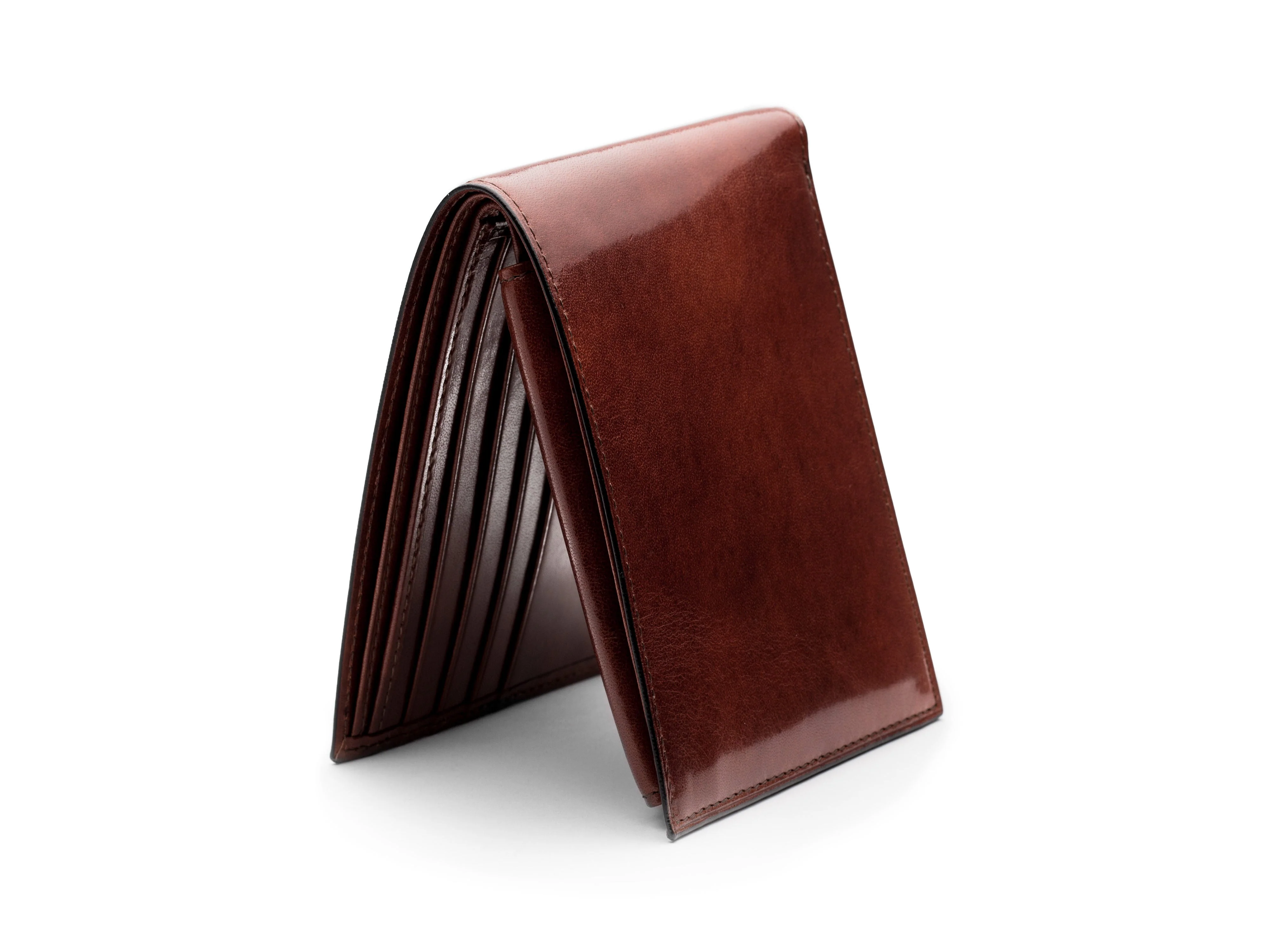 Old Leather Euro Credit Wallet w/ ID Passcase - Image 26