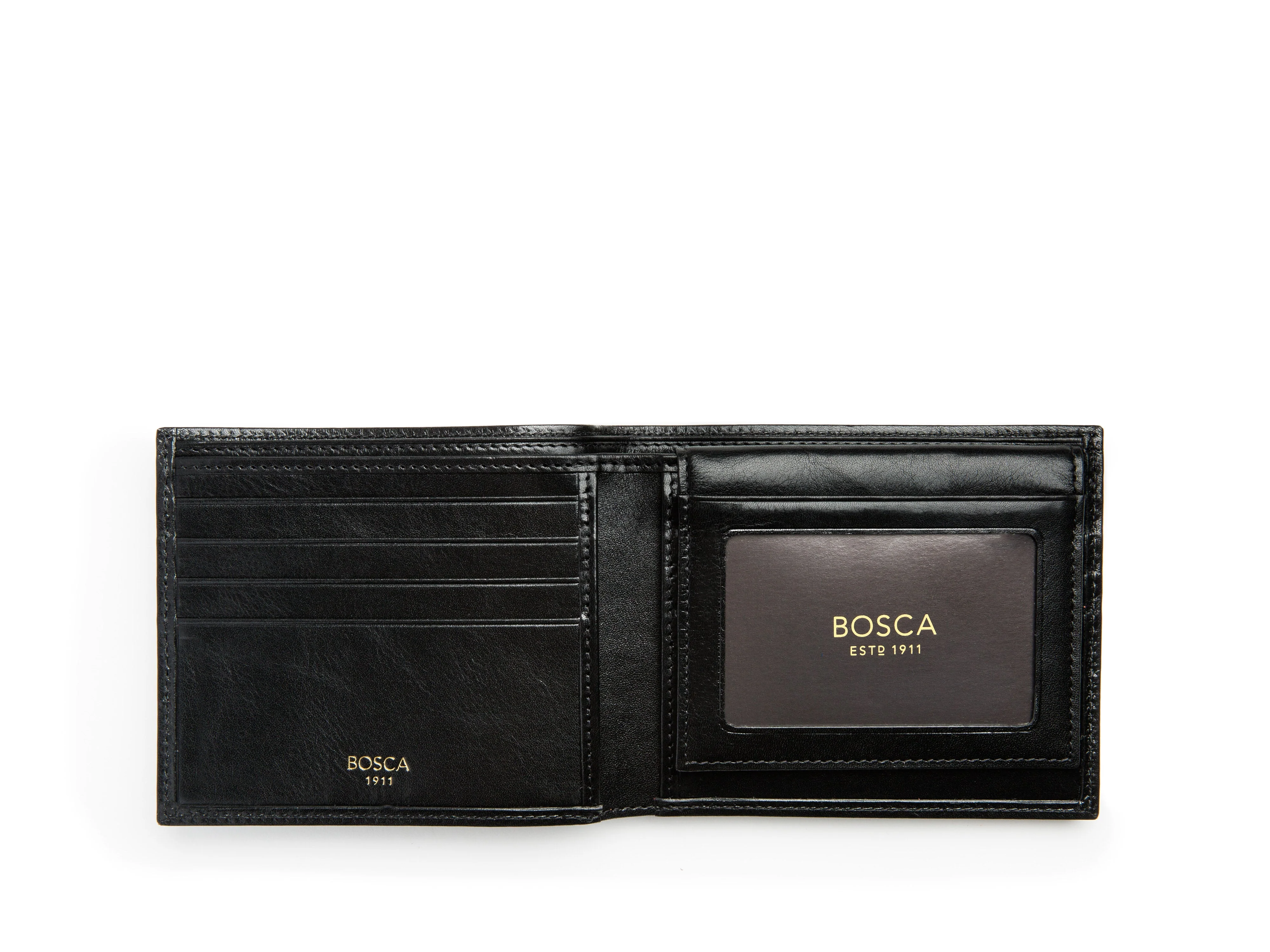 Old Leather Euro Credit Wallet w/ ID Passcase - Image 34