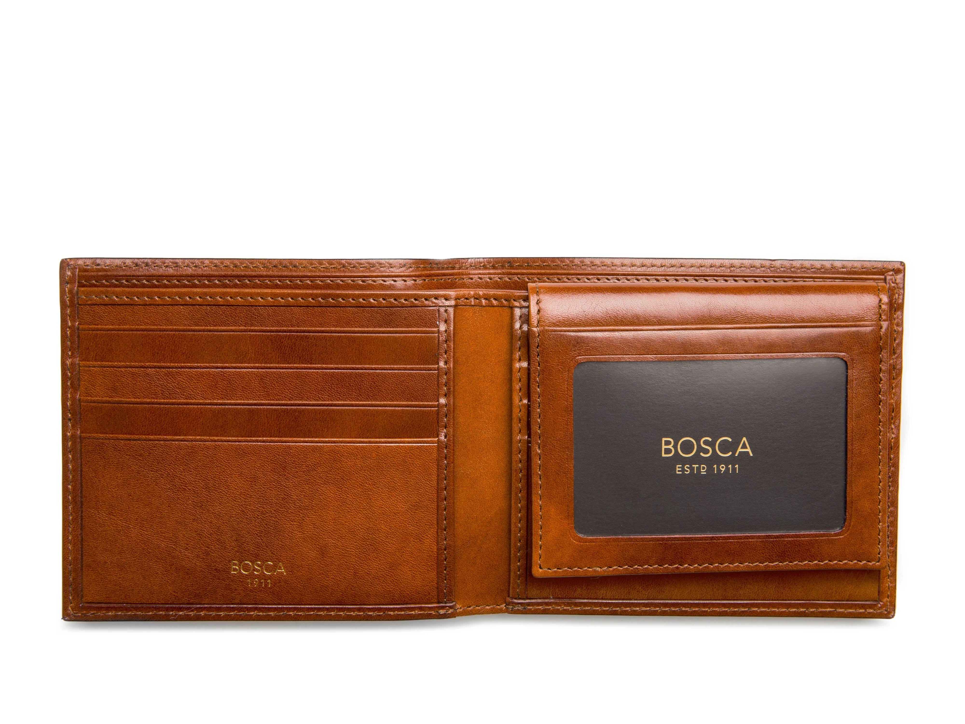 Old Leather Euro Credit Wallet w/ ID Passcase - Image 4