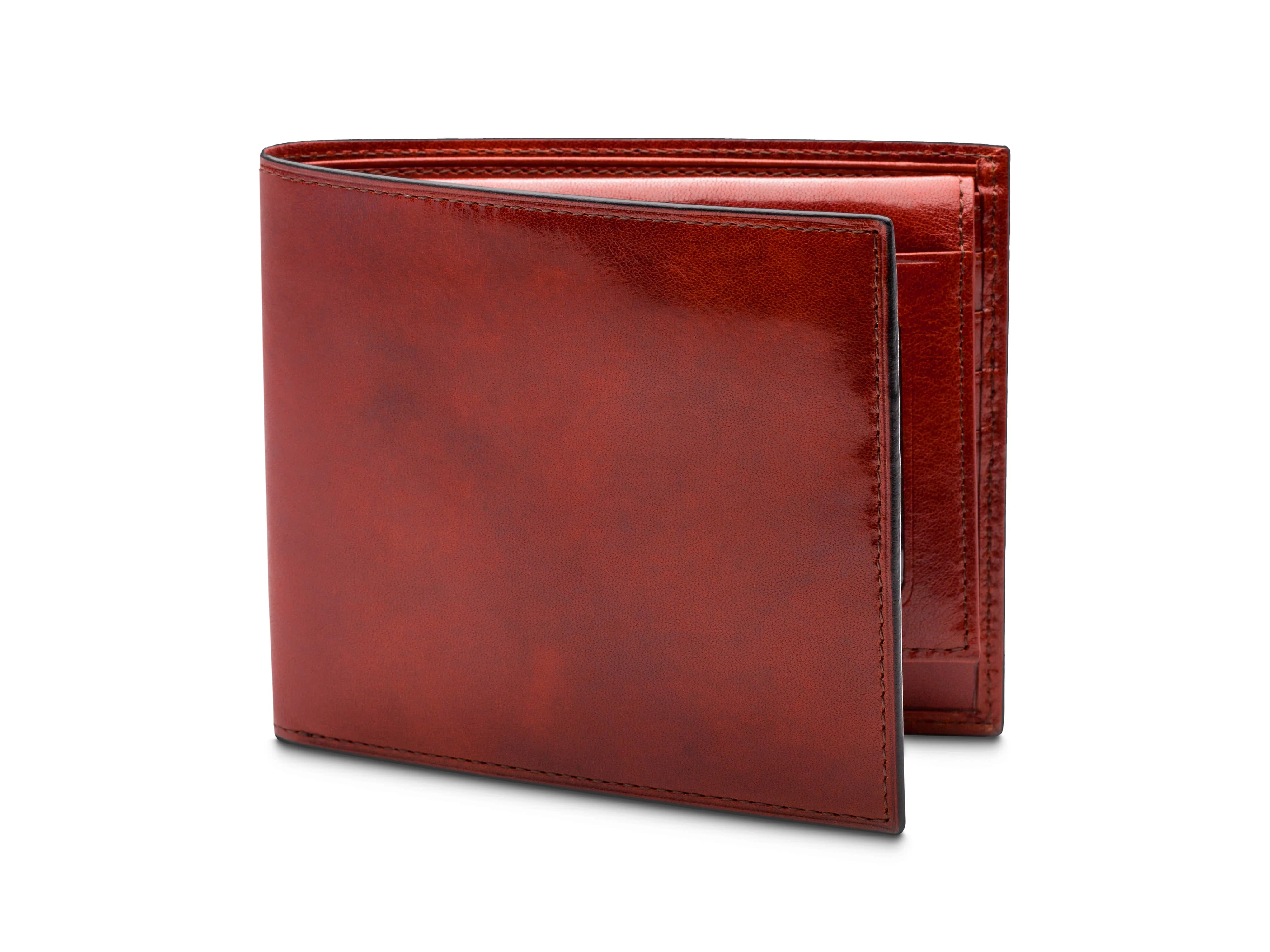 Old Leather Euro Credit Wallet w/ ID Passcase - Image 7