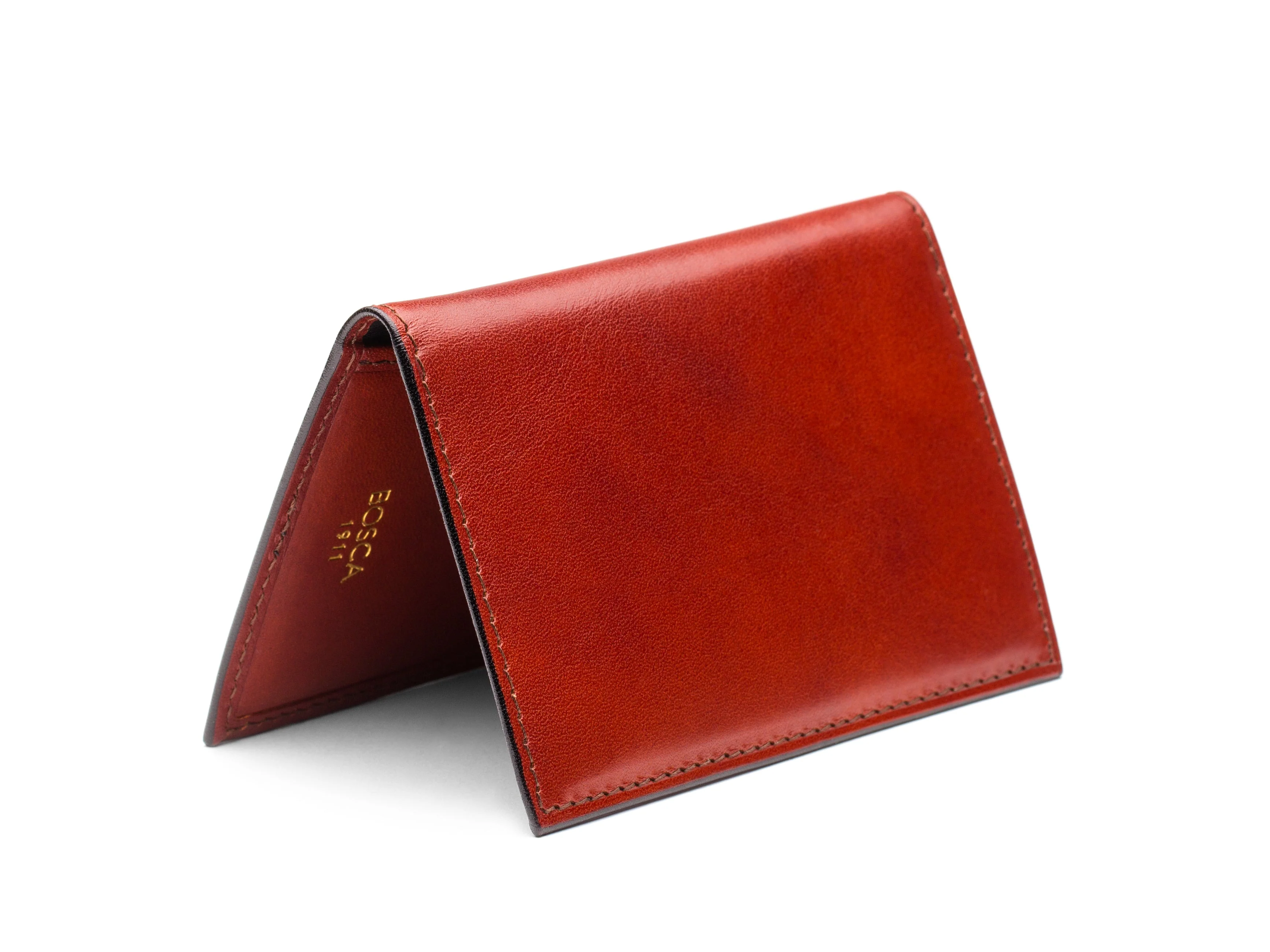 Italia Old Leather Vertical Card Case - Image 11