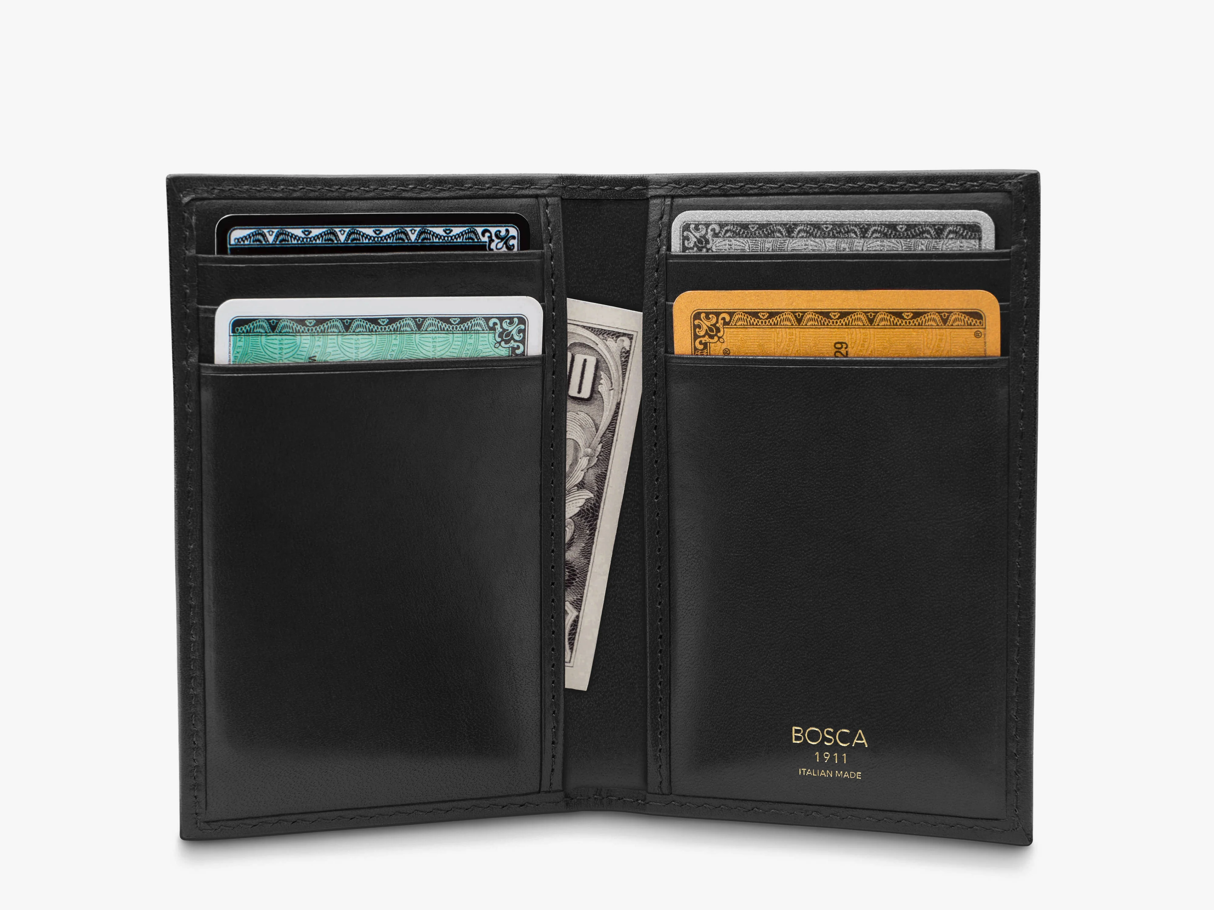 Italia Old Leather Vertical Card Case - Image 23