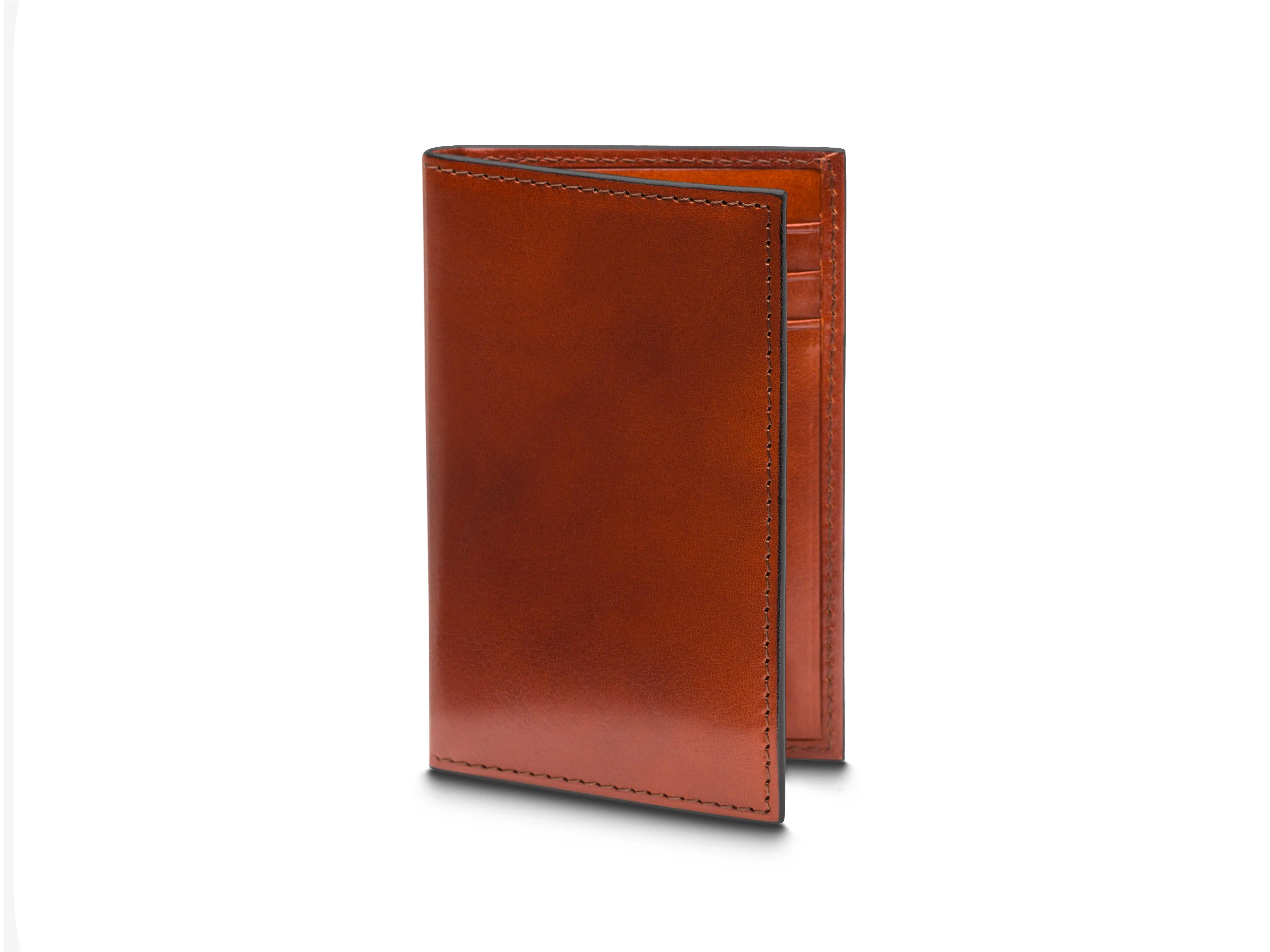 Italia Old Leather Vertical Card Case - Image 5