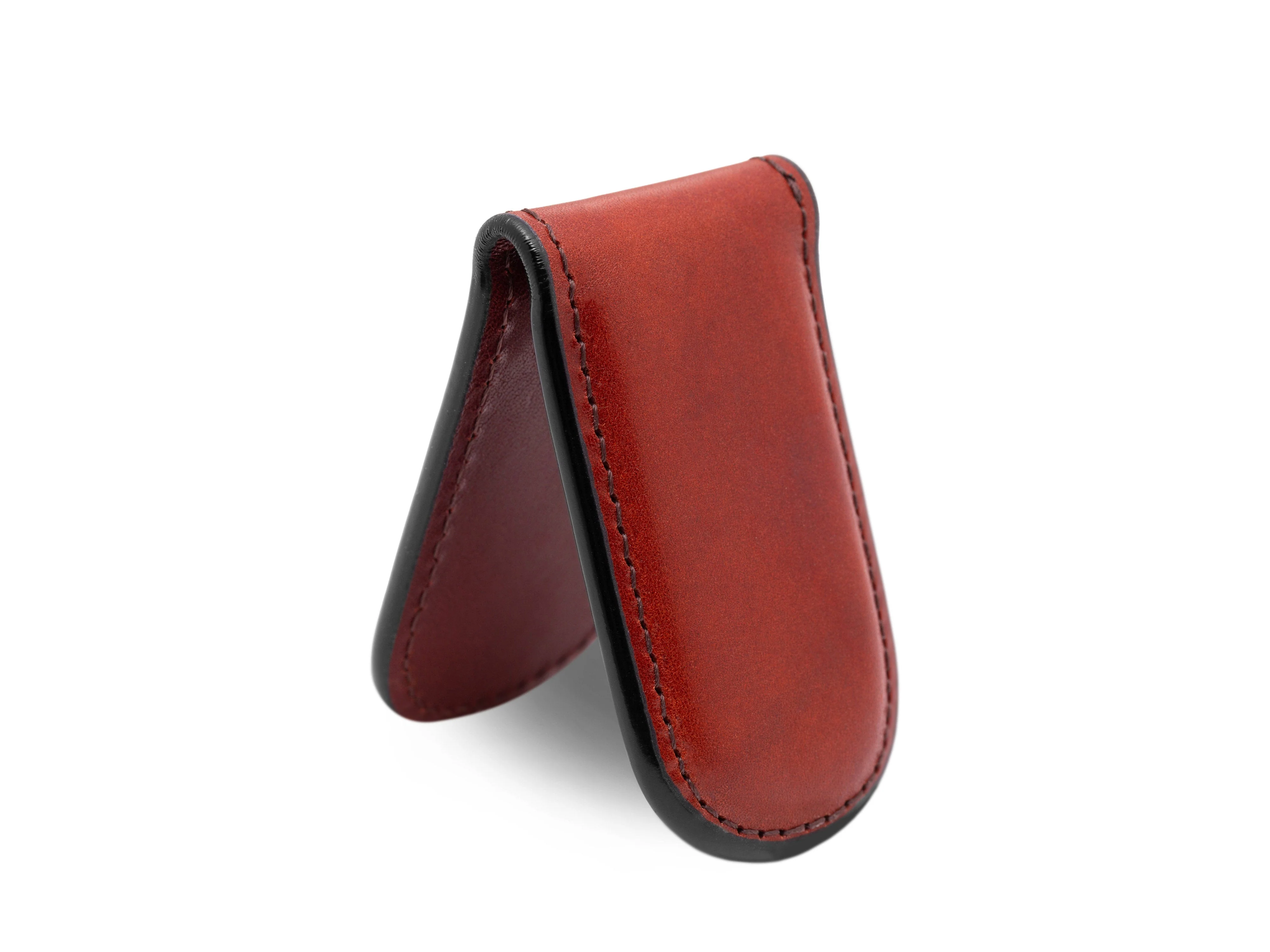 Old Leather Magnetic Money Clip - Image 6