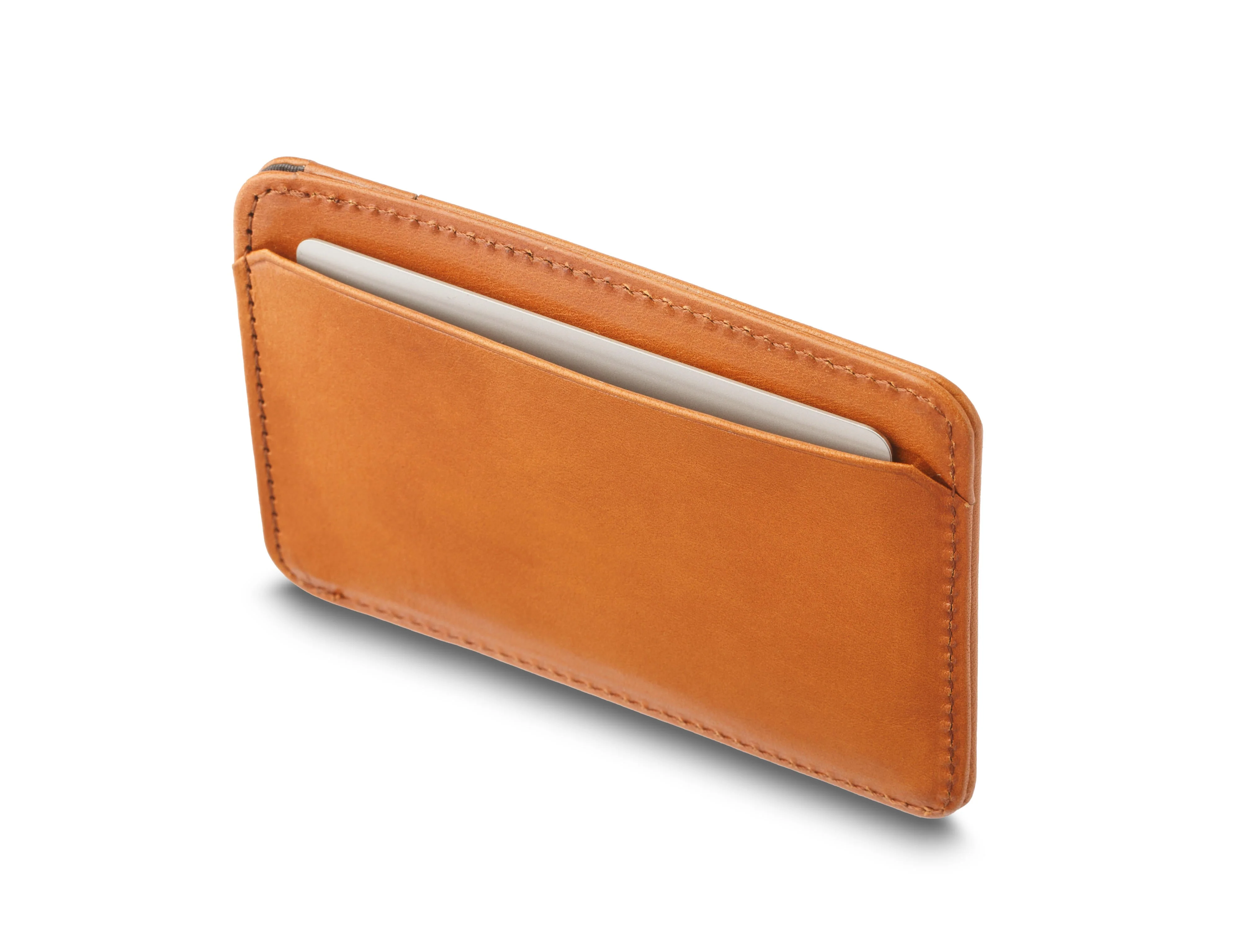 Old Leather Pull Tab Card Case - Image 7