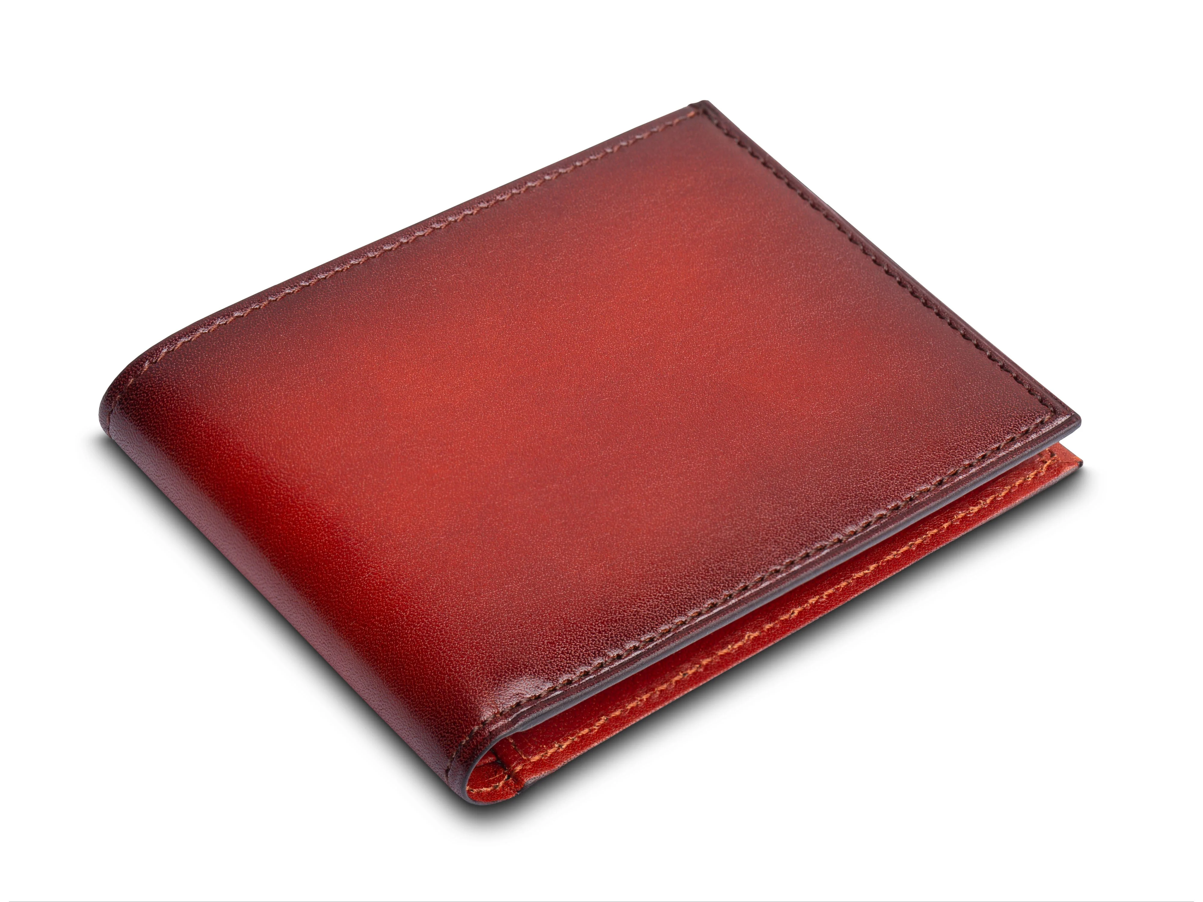 Smoked Old Leather Small Bifold Wallet - Image 5