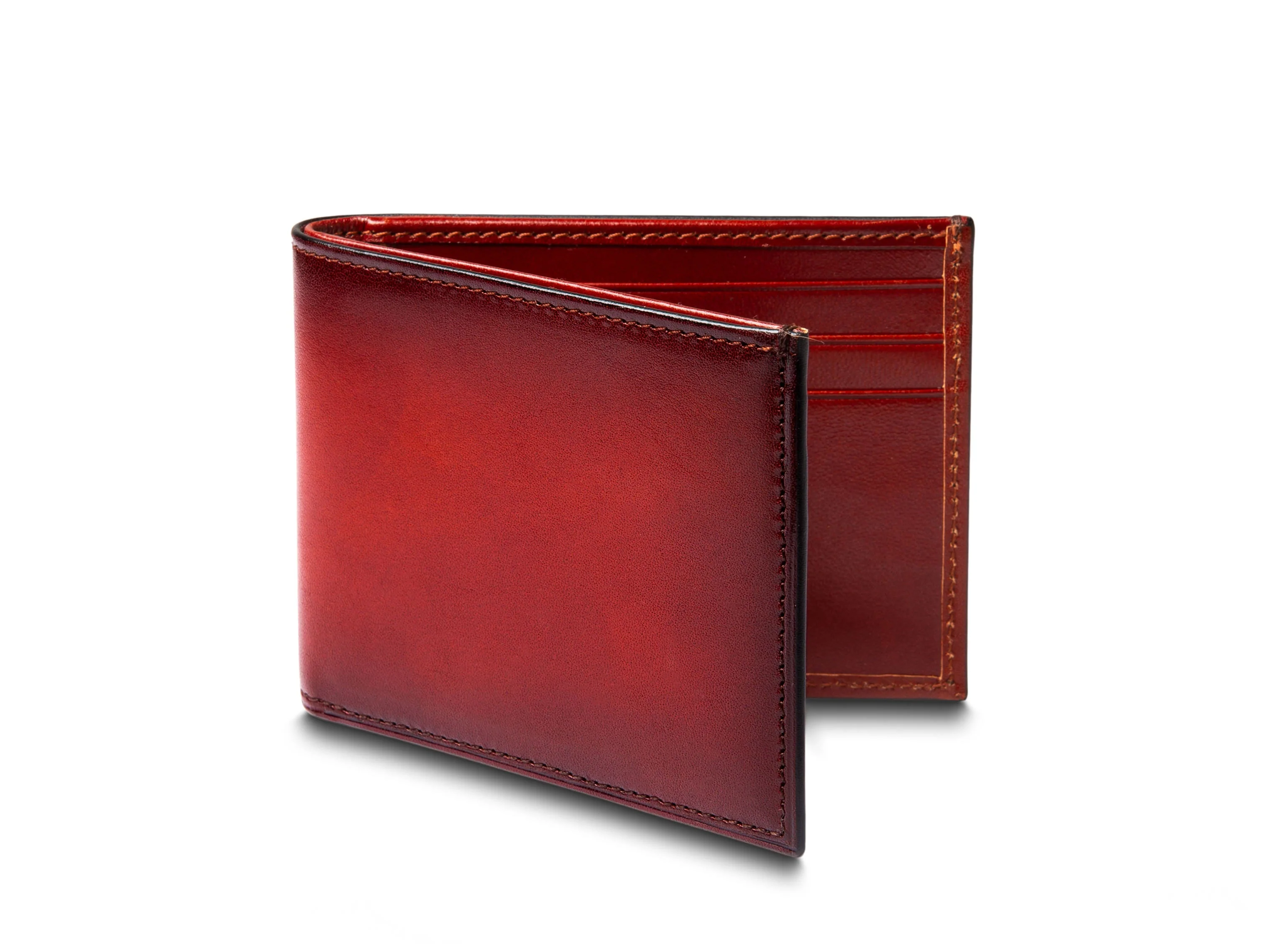 Smoked Old Leather Small Bifold Wallet - Image 8