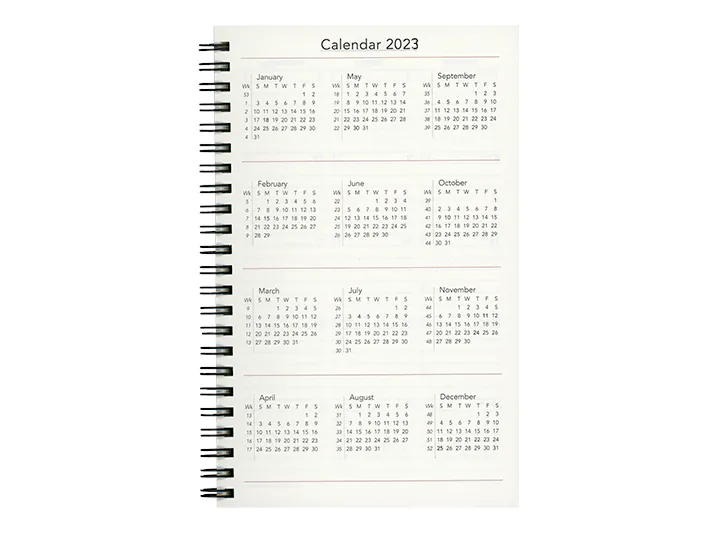 Spiral Calendar Refill for Address Book / Weekly Minder - 2026 - Image 3