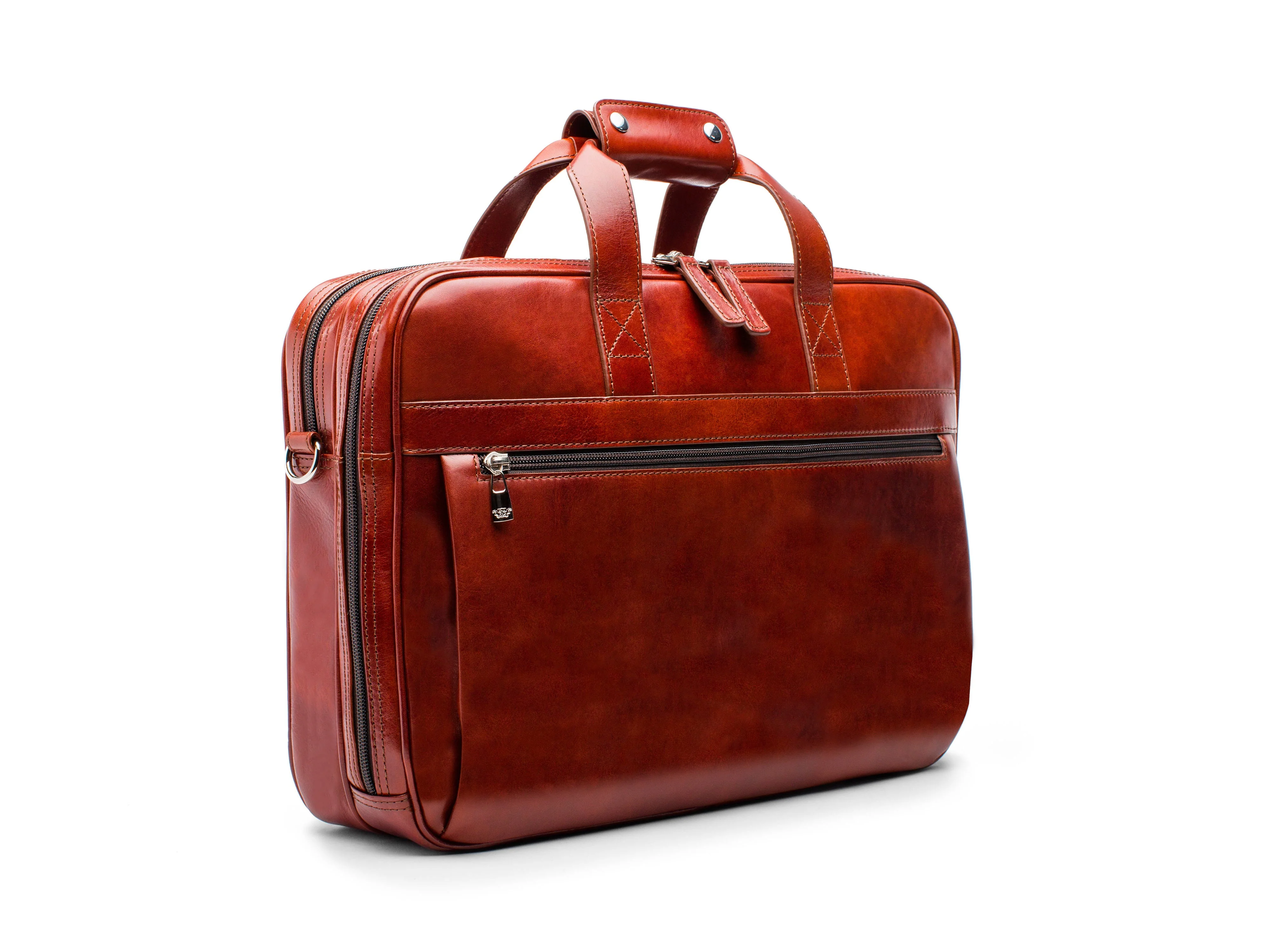 Old Leather Stringer Bag - Image 9